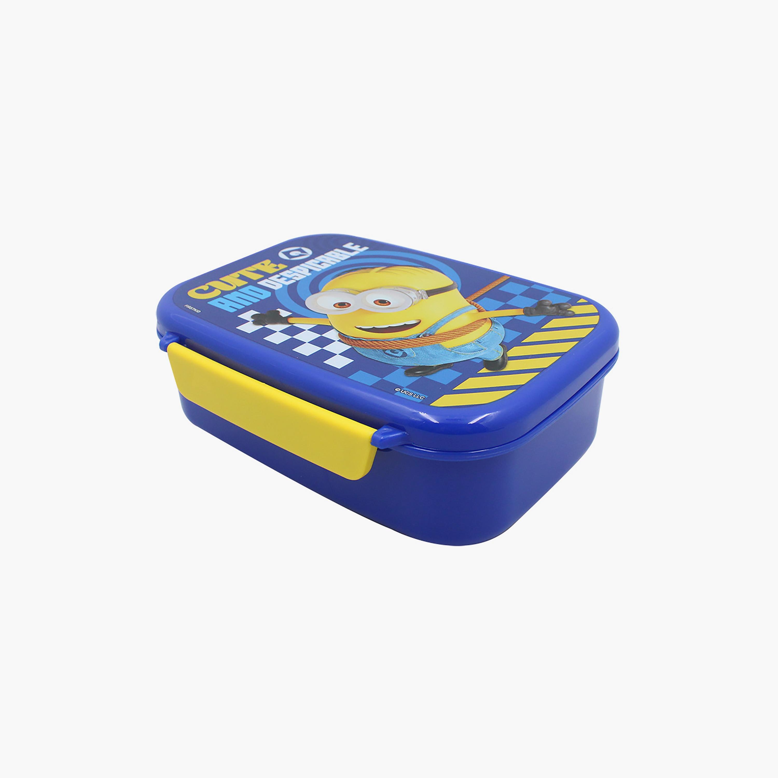 Despicable Me Printed Lunch Box with Inner Layer - Blue - 765 ml-school-lunchessentials-lunchboxes-image-1