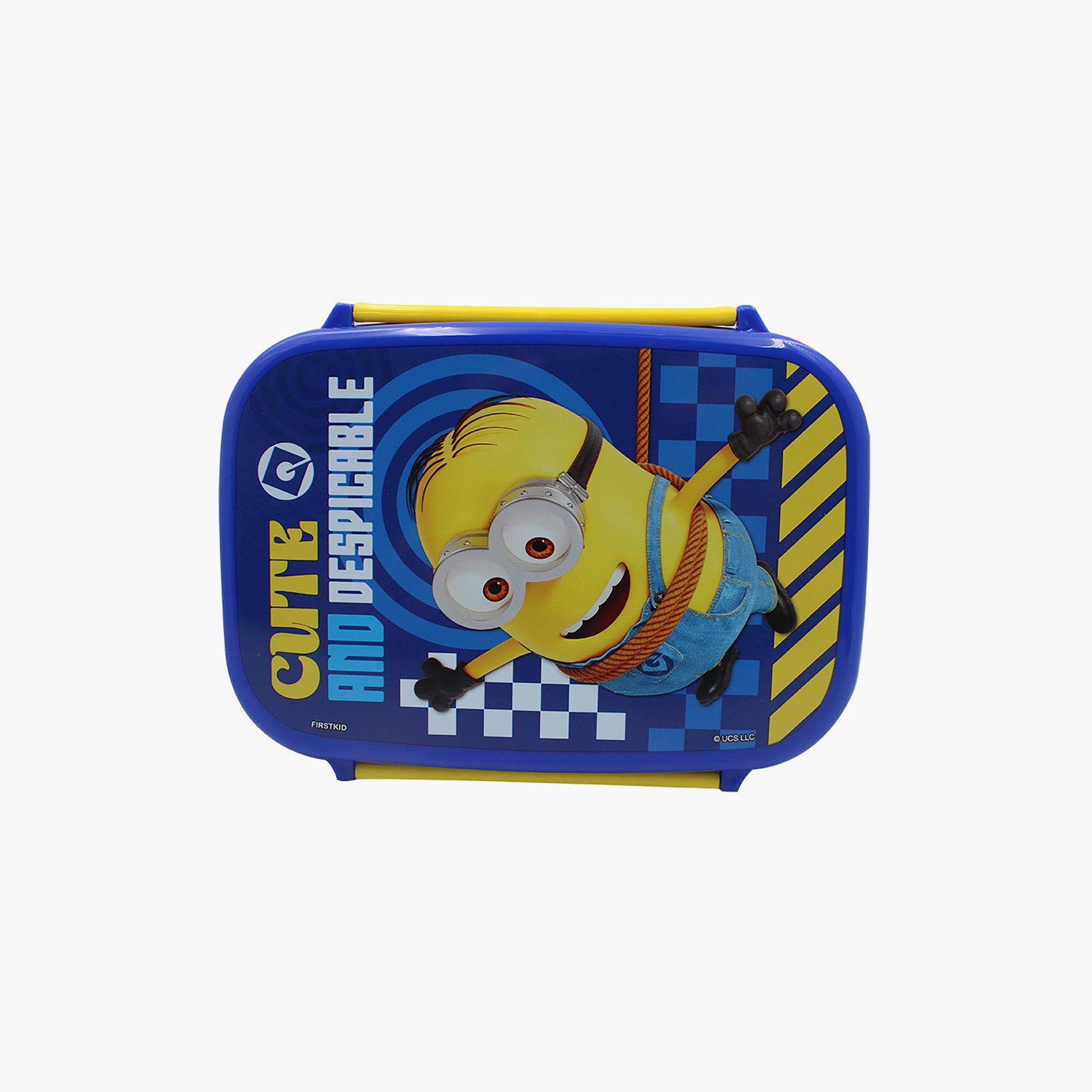 Despicable Me Printed Lunch Box with Inner Layer - Blue - 765 ml-school-lunchessentials-lunchboxes-image-2