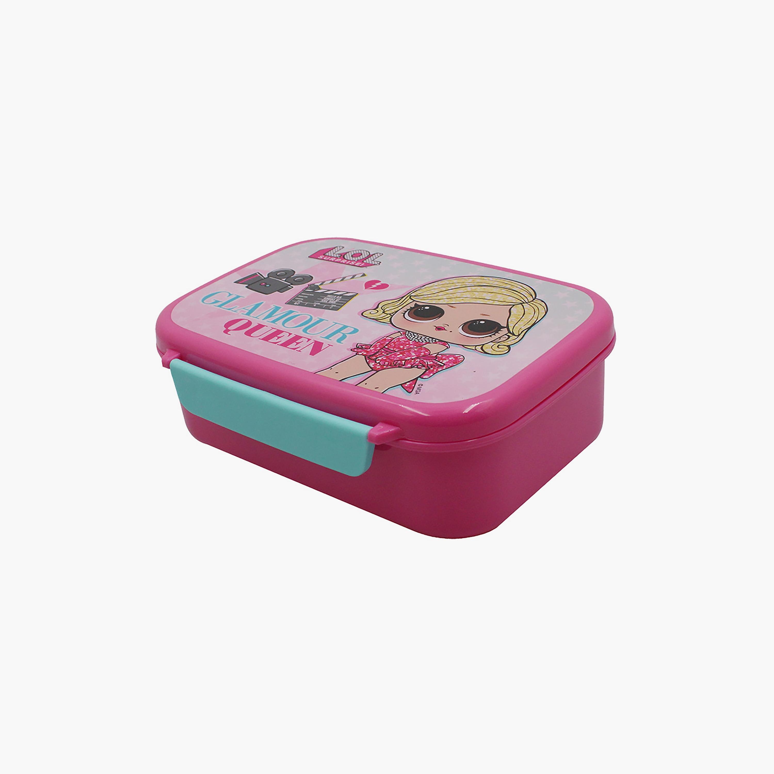صندوق غداء مع طبقة داخلية بطبعة لول سوربرايز - وردي - 765 مل-school-lunchessentials-lunchboxes-image-1