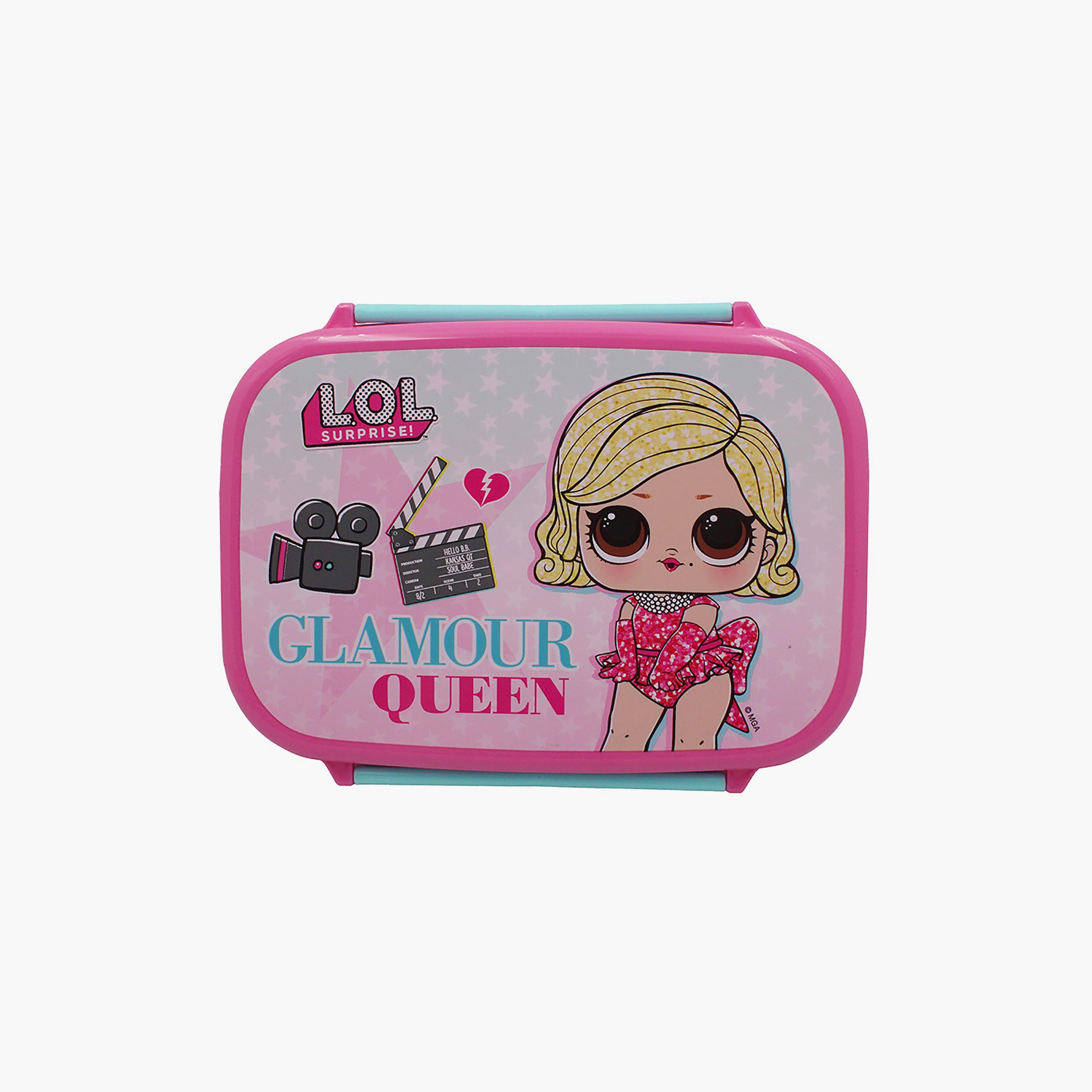 LOL Surprise Printed Lunch Box with Inner Layer - Pink - 765 ml-school-lunchessentials-lunchboxes-image-2