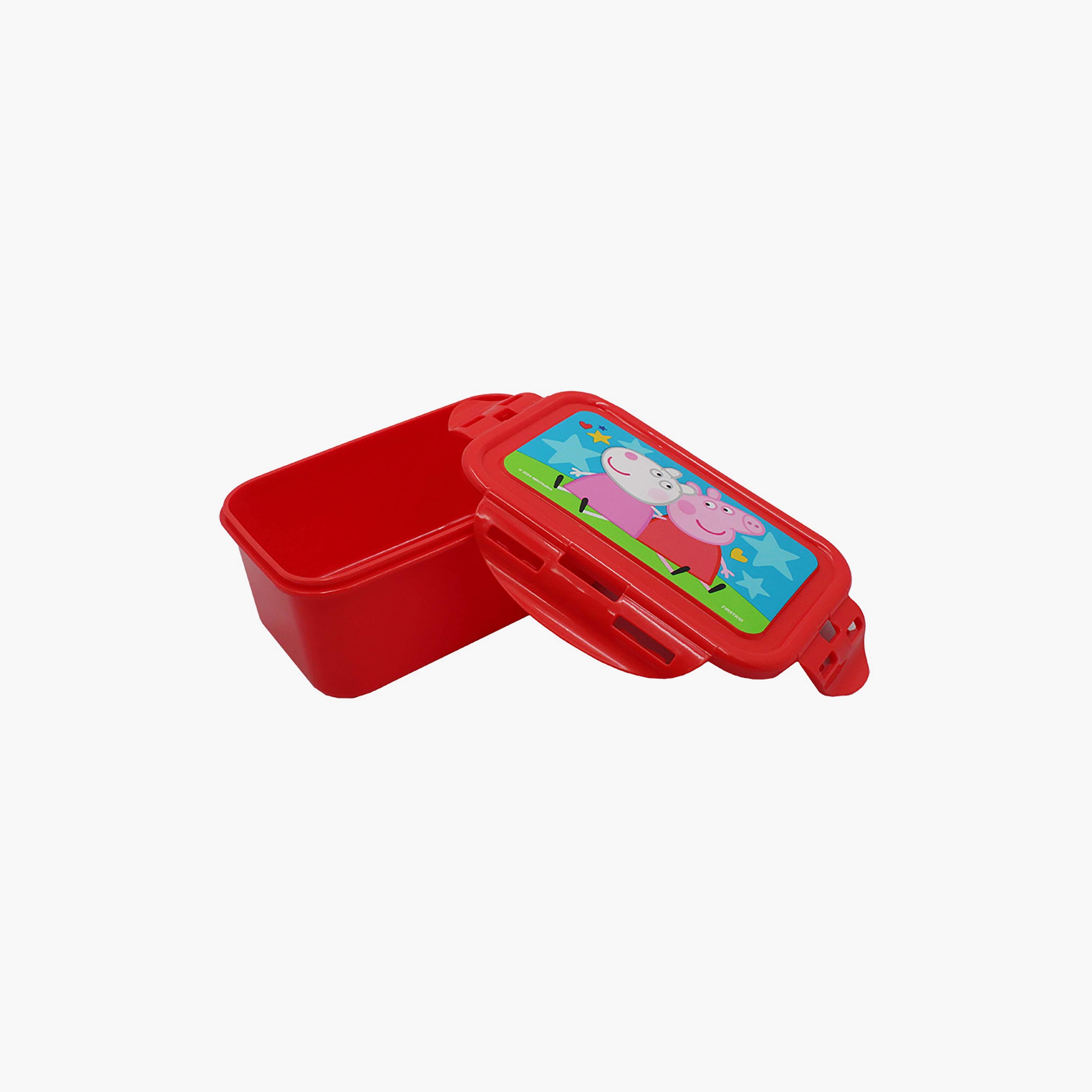 Peppa Pig Printed Food Container with Side Lock - Red - 600 ml-school-lunchessentials-lunchboxes-image-3