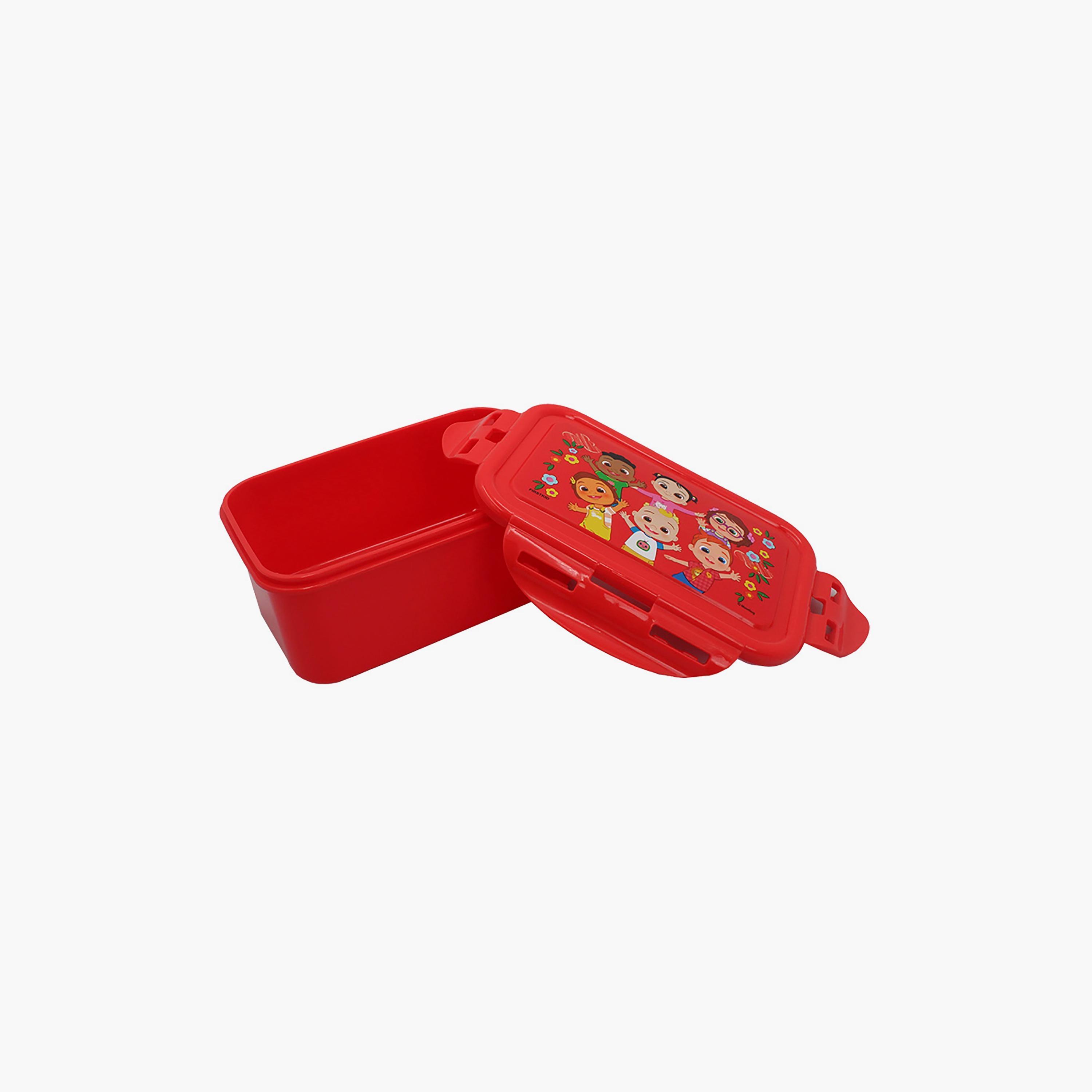 علبة طعام بقفل جانبي بطبعة كوكوميلون - أحمر - 600 مل-school-lunchessentials-lunchboxes-image-3