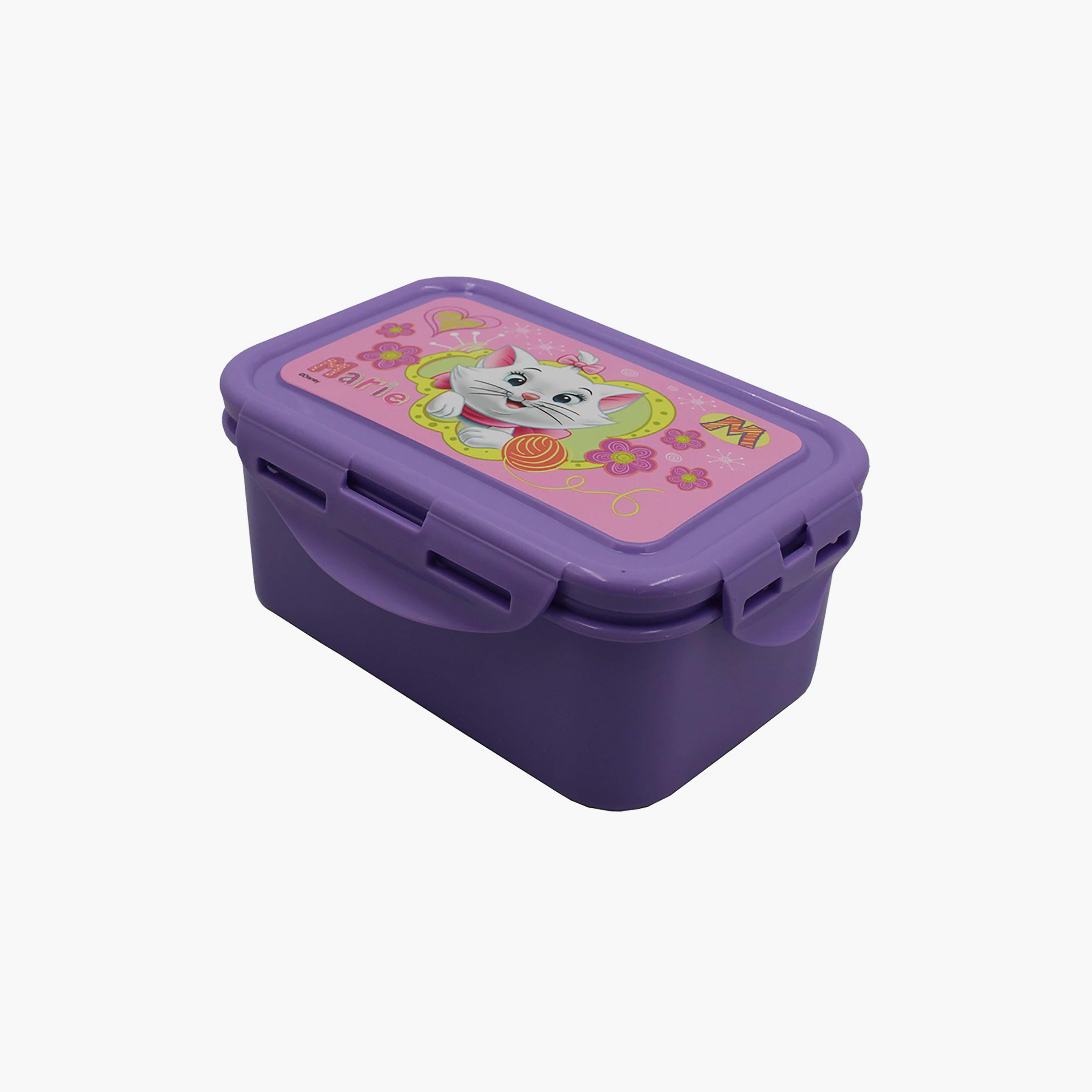 Marie Printed Food Container with Side Lock - Purple - 600 ml-school-lunchessentials-lunchboxes-image-1