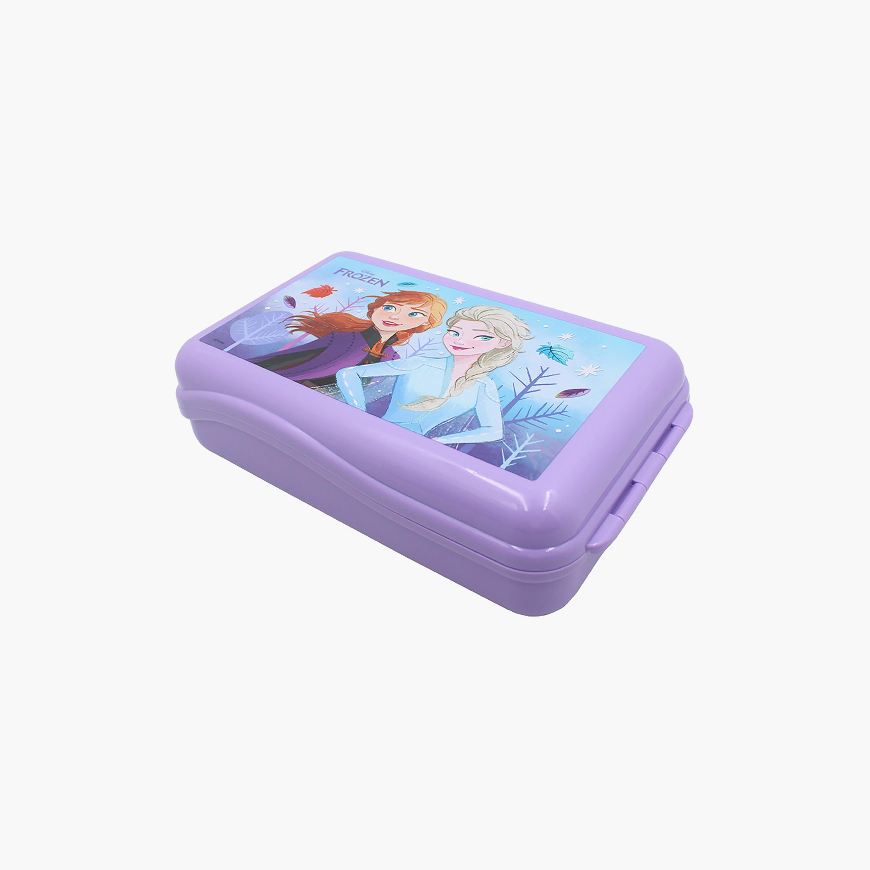 Disney Frozen Printed Snack box - Purple - 760 ml-school-lunchessentials-lunchboxes-image-1