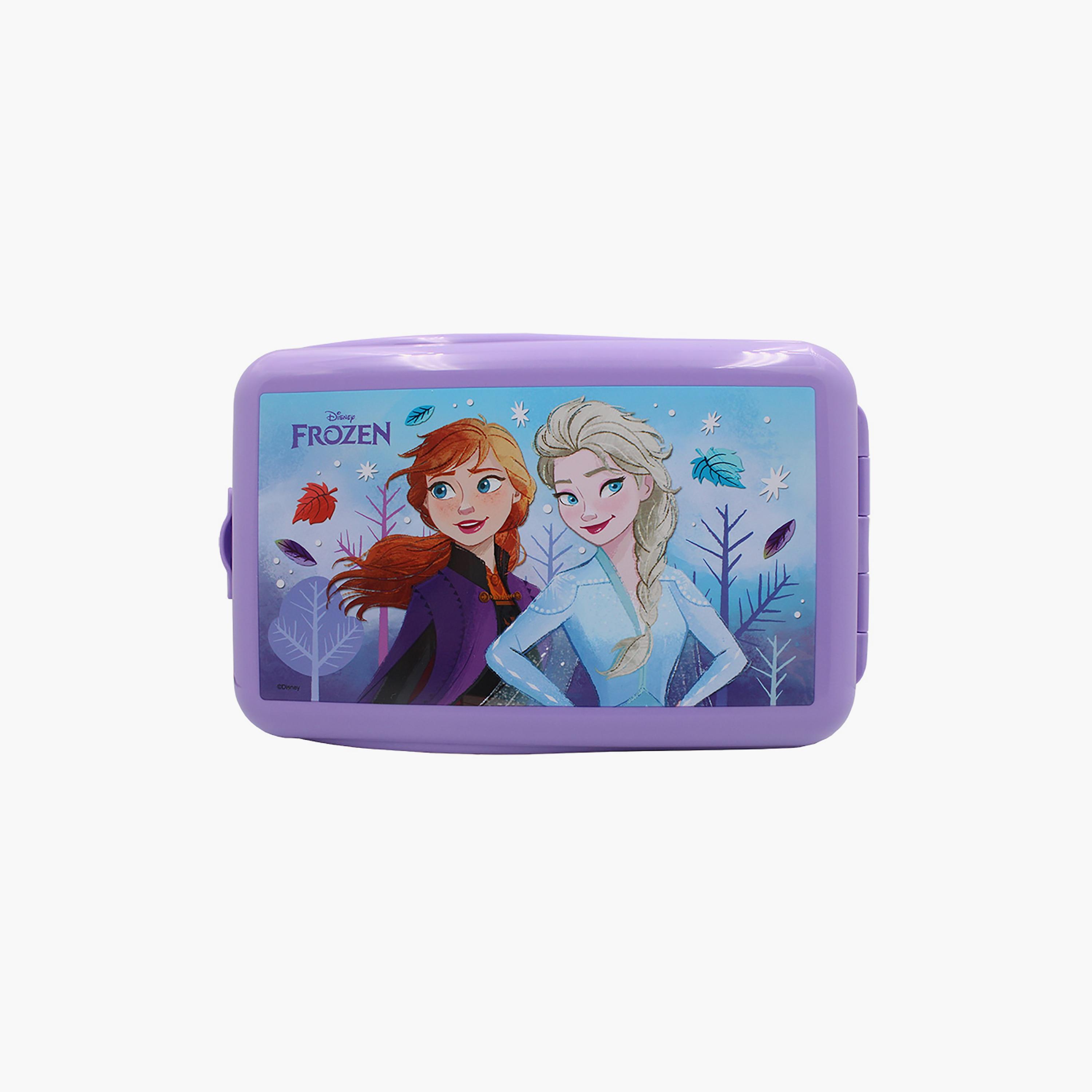 Disney Frozen Printed Snack box - Purple - 760 ml-school-lunchessentials-lunchboxes-image-2