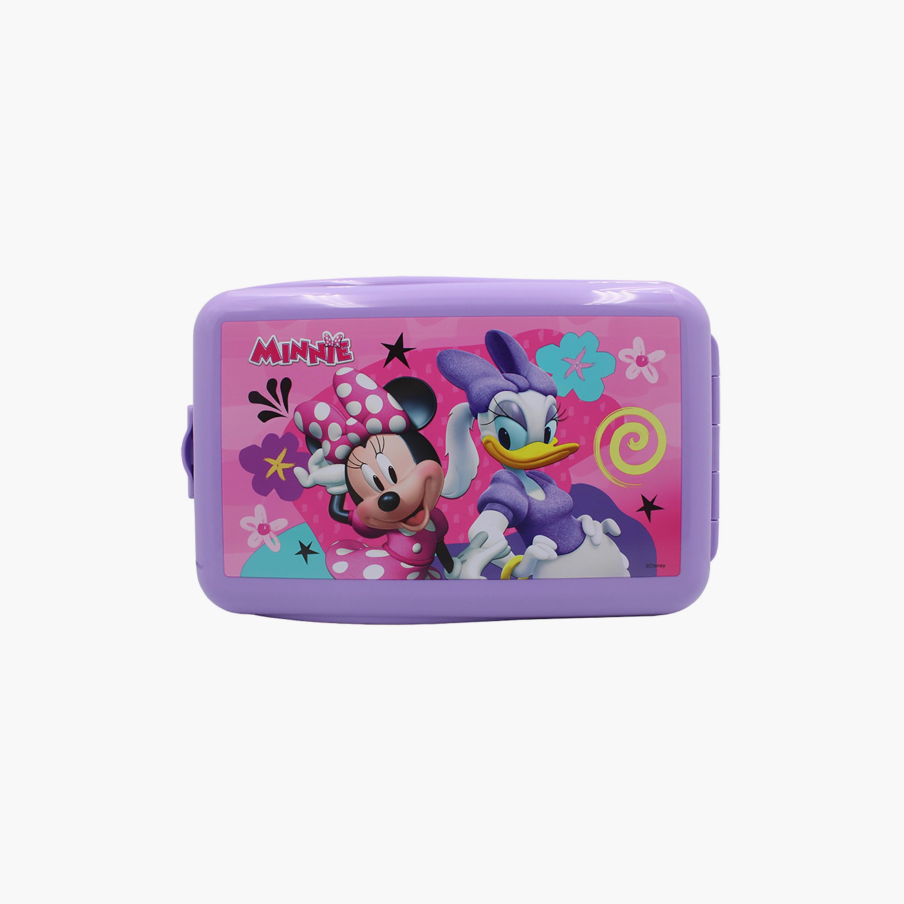 Disney Minnie Mouse Printed Snack box - Purple 760 ml-school-lunchessentials-lunchboxes-image-2