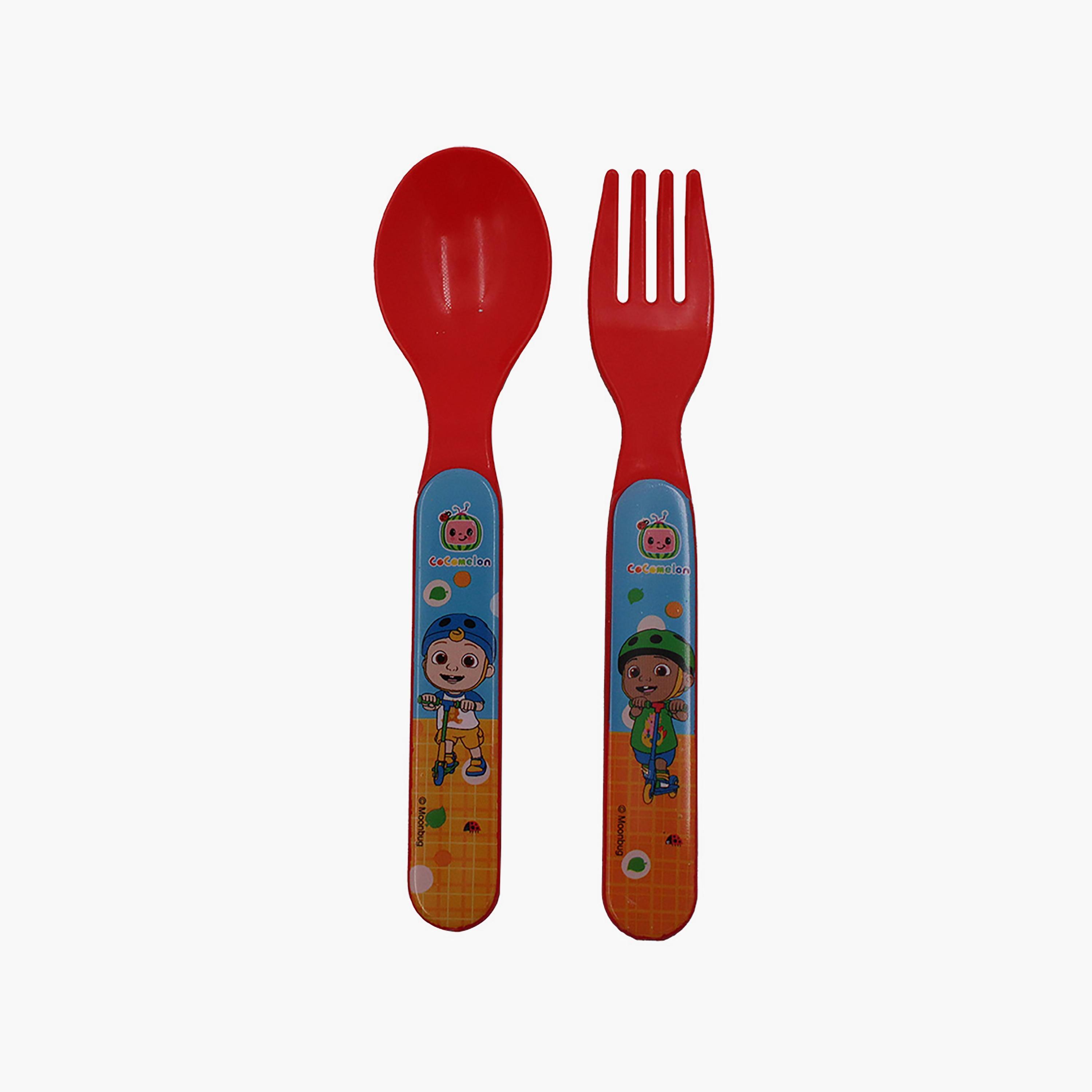 Cocomelon Printed Lunch Box with Cutlery Set - Blue-school-lunchessentials-lunchboxes-image-5