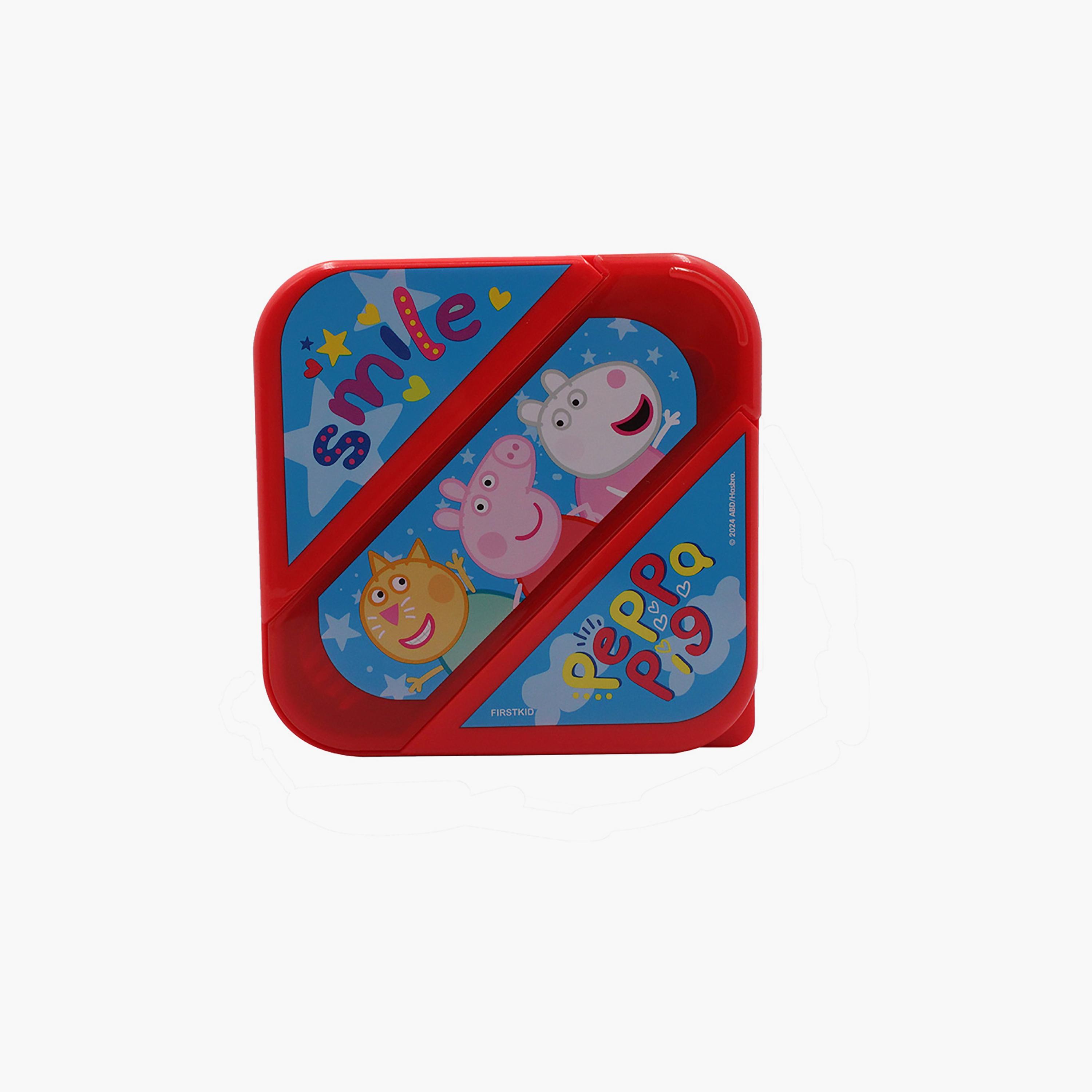 Peppa Pig Printed Lunch Box with Cutlery Set - Multicolour-school-lunchessentials-lunchboxes-image-2