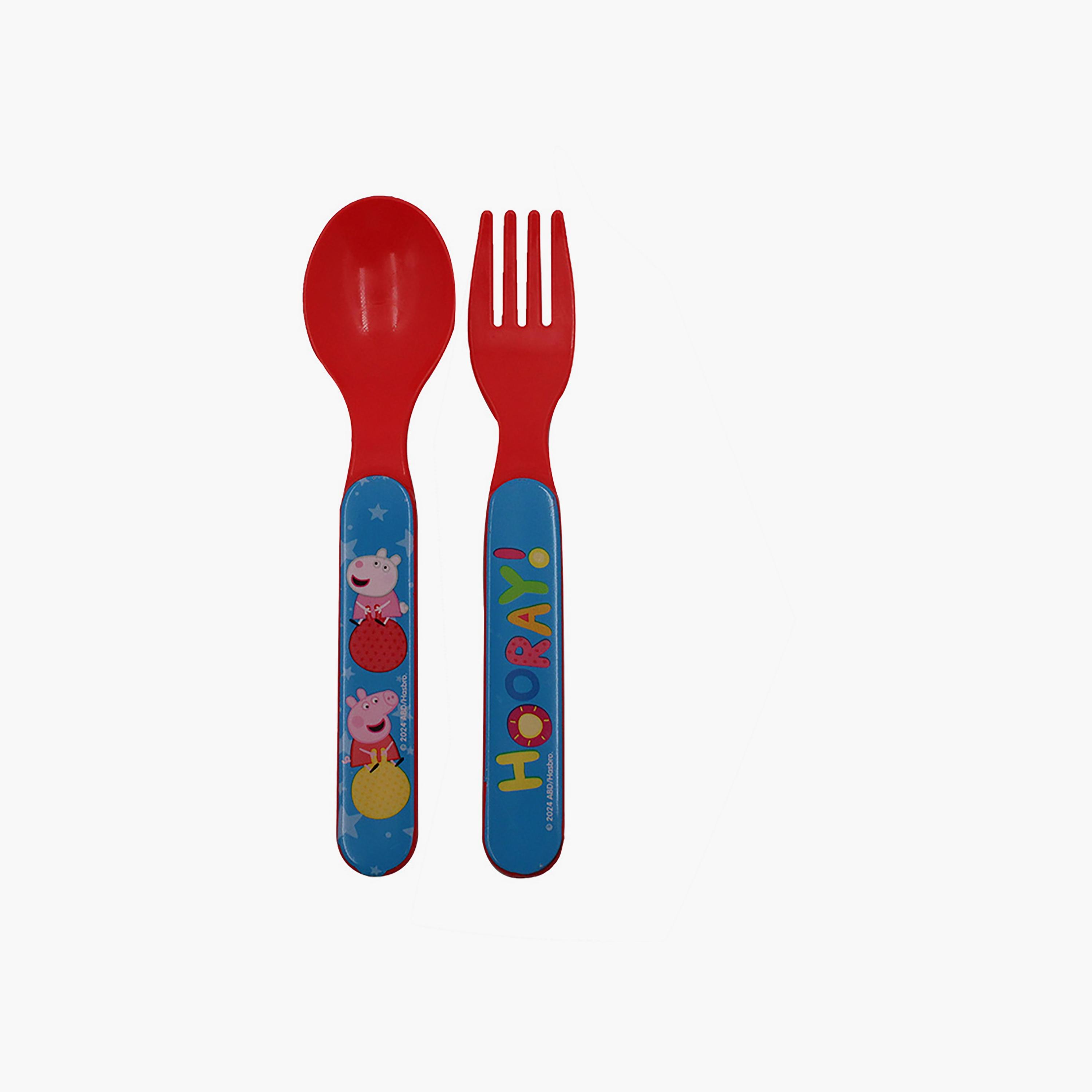 Peppa Pig Printed Lunch Box with Cutlery Set - Multicolour-school-lunchessentials-lunchboxes-image-5