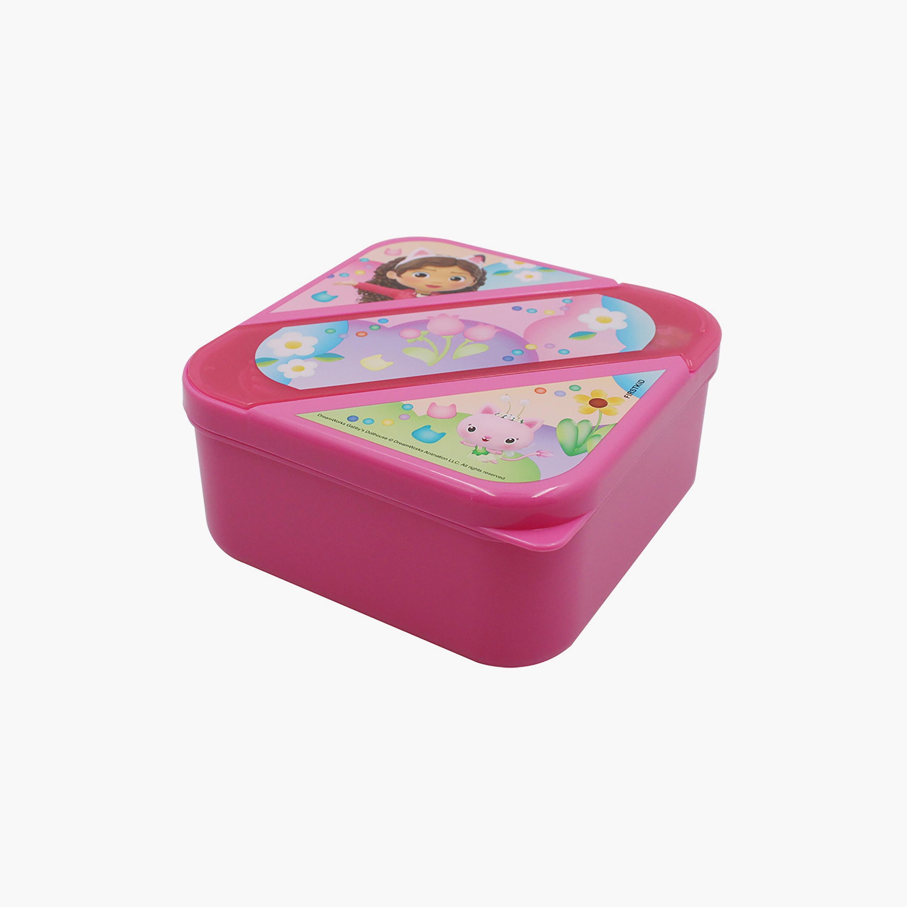 صندوق غداء مع مجموعة أدوات مائدة بطبعة جابيز دول هاوس - وردي-school-lunchessentials-lunchboxes-image-1