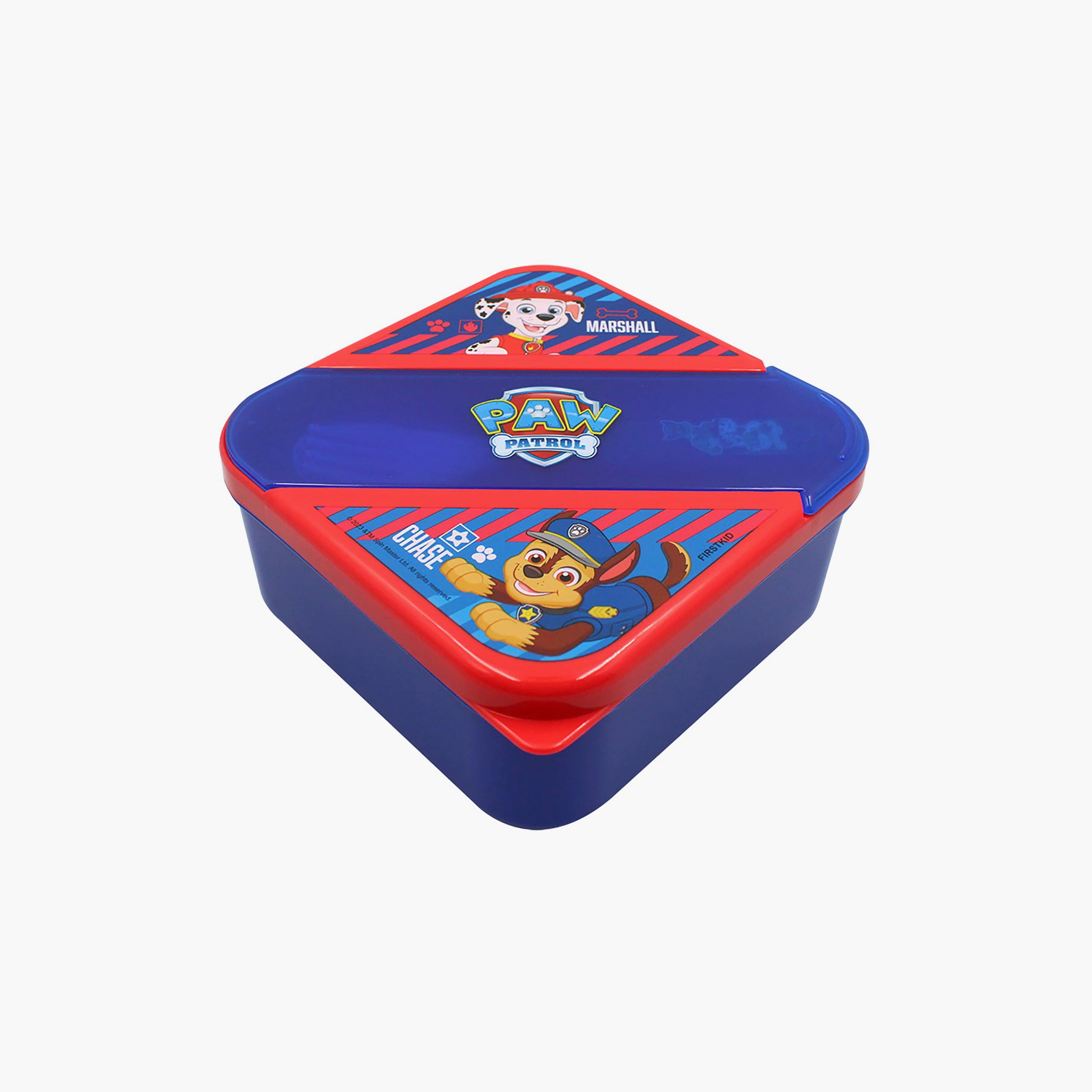 صندوق غداء مع مجموعة أدوات مائدة بطبعة باو باترول - أزرق-school-lunchessentials-lunchboxes-image-1