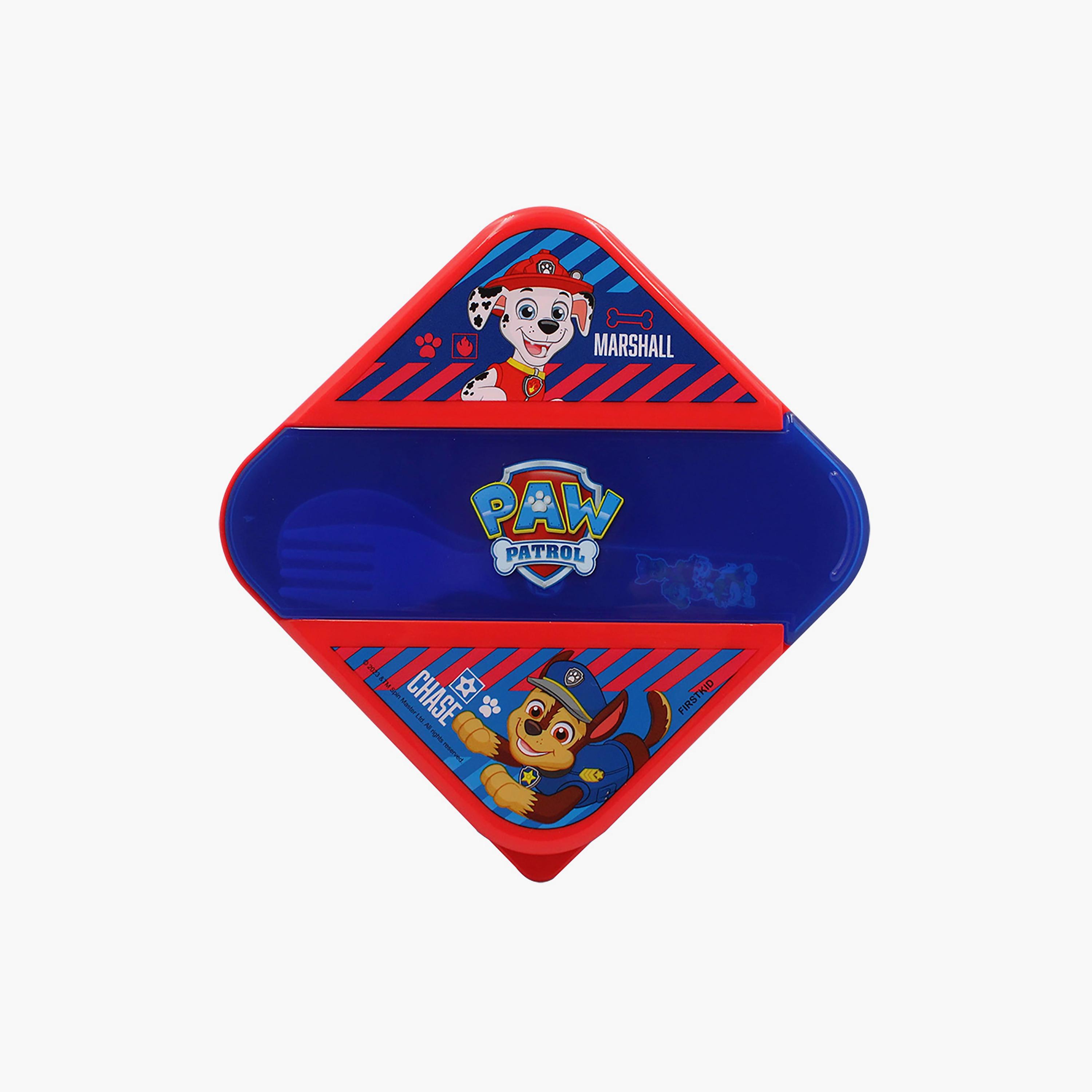 صندوق غداء مع مجموعة أدوات مائدة بطبعة باو باترول - أزرق-school-lunchessentials-lunchboxes-image-2