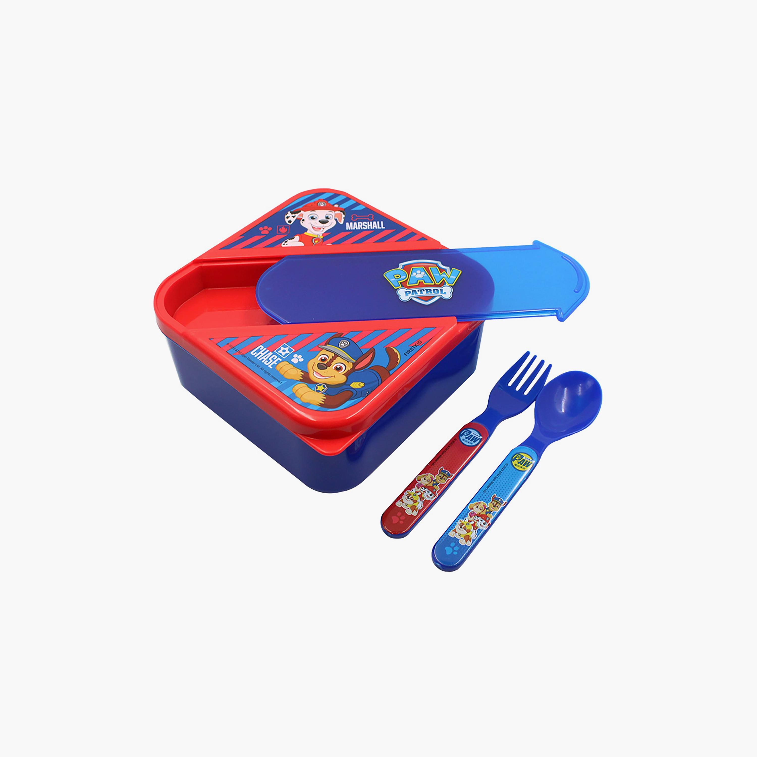 صندوق غداء مع مجموعة أدوات مائدة بطبعة باو باترول - أزرق-school-lunchessentials-lunchboxes-image-5