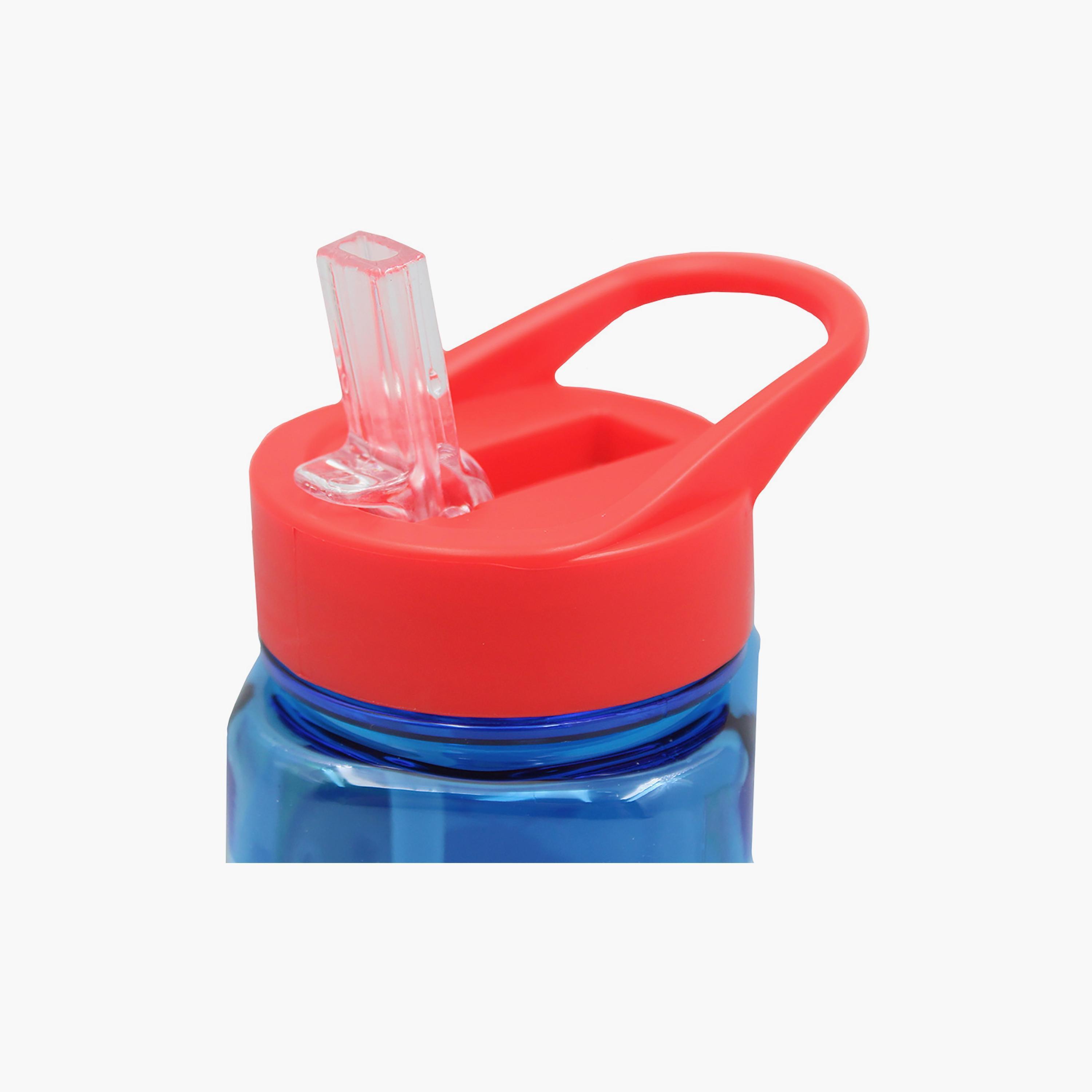 Cocomelon Printed Water Bottle with Straw - Blue - 500 ml-school-waterbottles-image-3