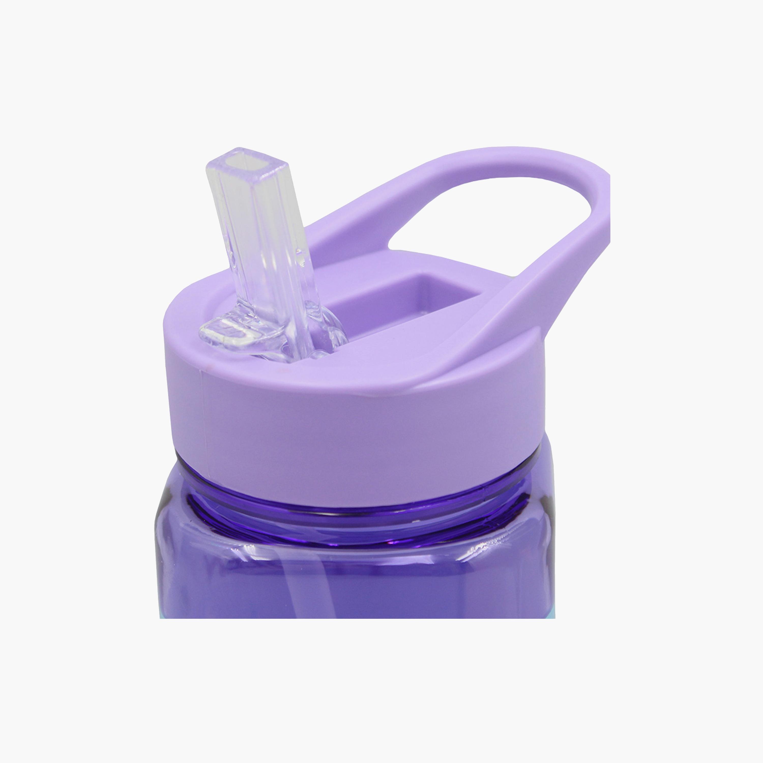 زجاجة مياه مربعة مع ماصة بطبعة ديزني فروزن - أرجواني - 500 مل-school-waterbottles-image-3