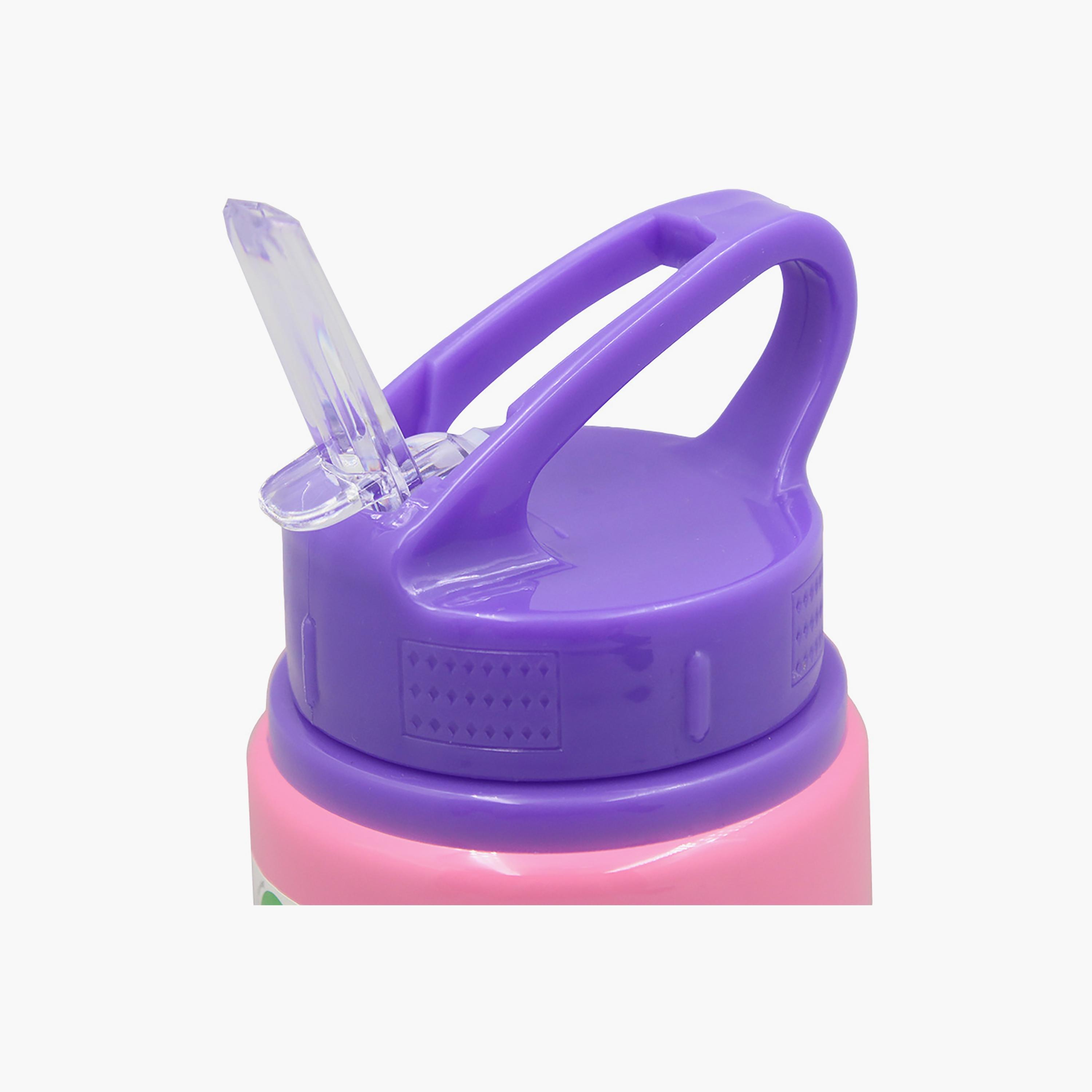 زجاجة مياه ألومنيوم بطبعة باربي - وردي - 600 مل-school-waterbottles-image-3