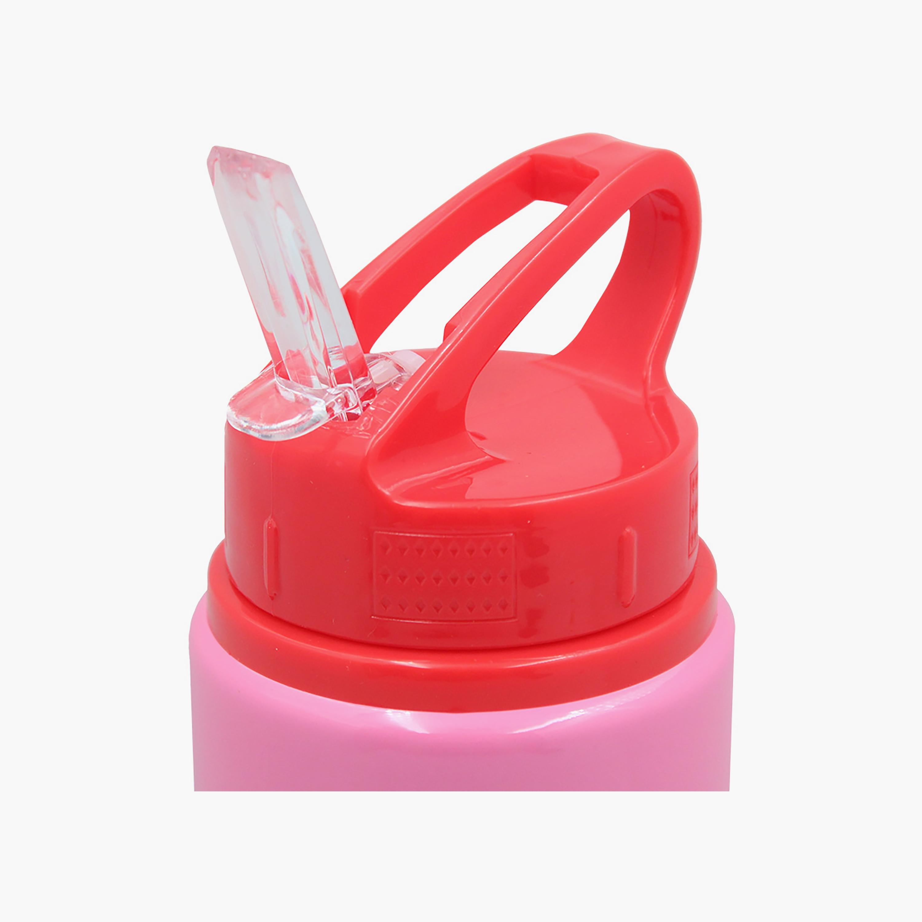 زجاجة مياه ألومنيوم بطبعة هالو كيتي - وردي - 600 مل-school-waterbottles-image-3