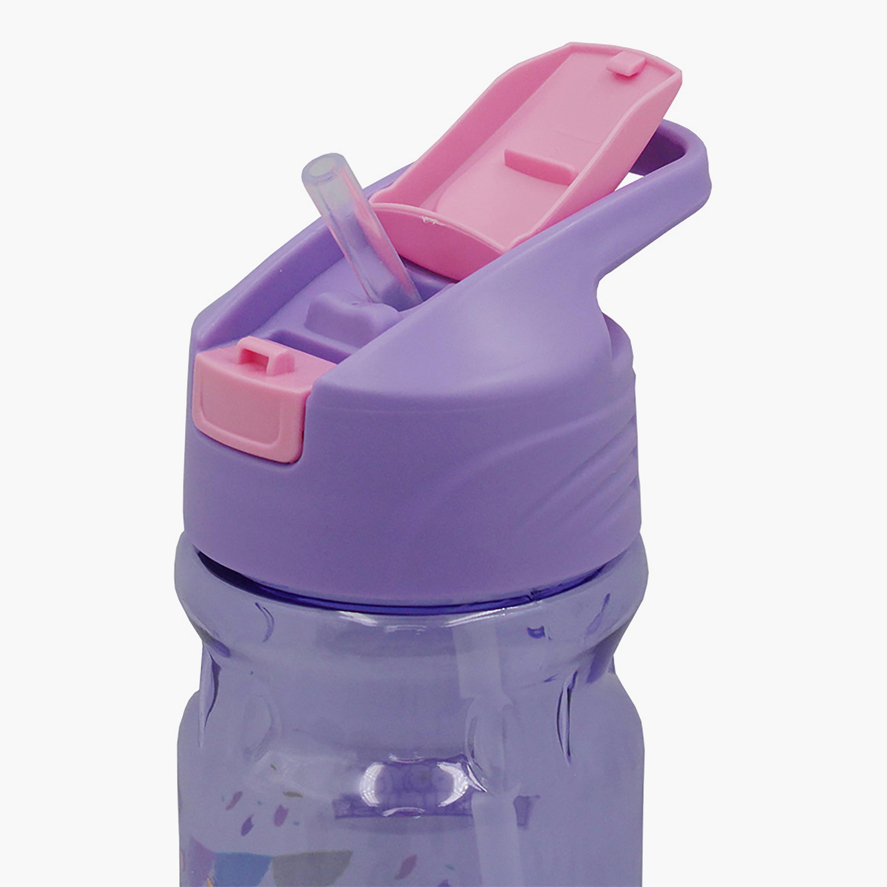 زجاجة مياه رياضية مع ماصة بطبعة جابيز دولهاوس - أرجوانية - 500 مل-school-waterbottles-image-3