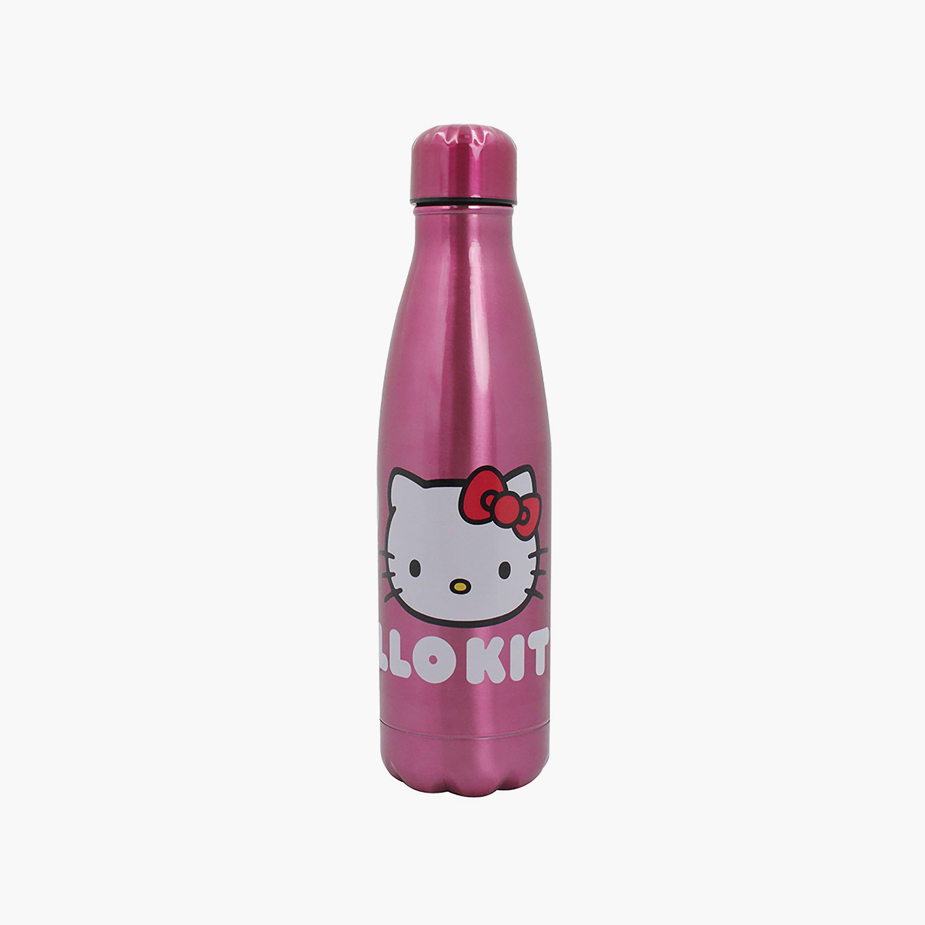 Hello Kitty Printed Stainless Steel Double Wall Water Bottle - Pink - 600 ml-school-waterbottles-image-3