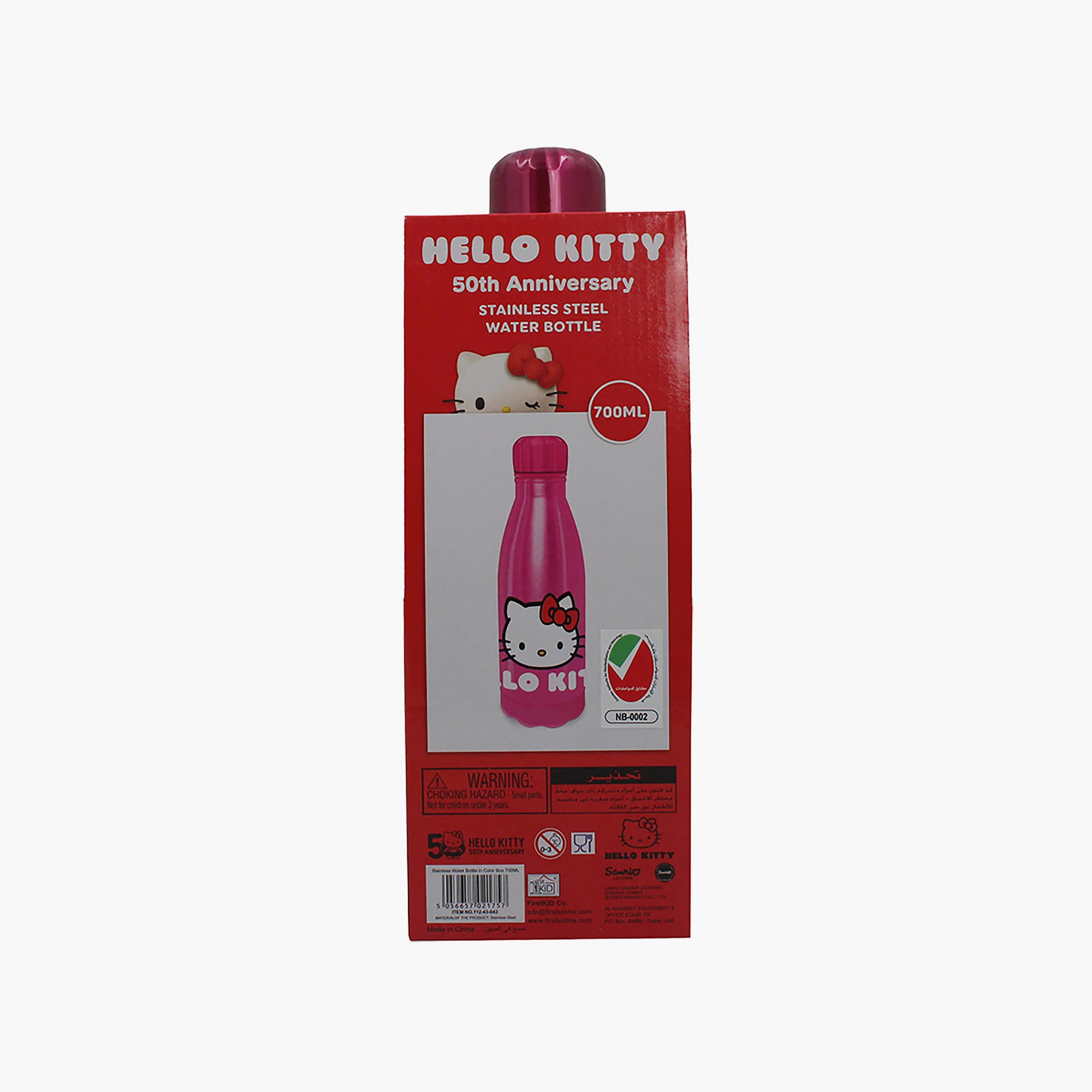 Hello Kitty Printed Stainless Steel Double Wall Water Bottle - Pink - 600 ml-school-waterbottles-image-6