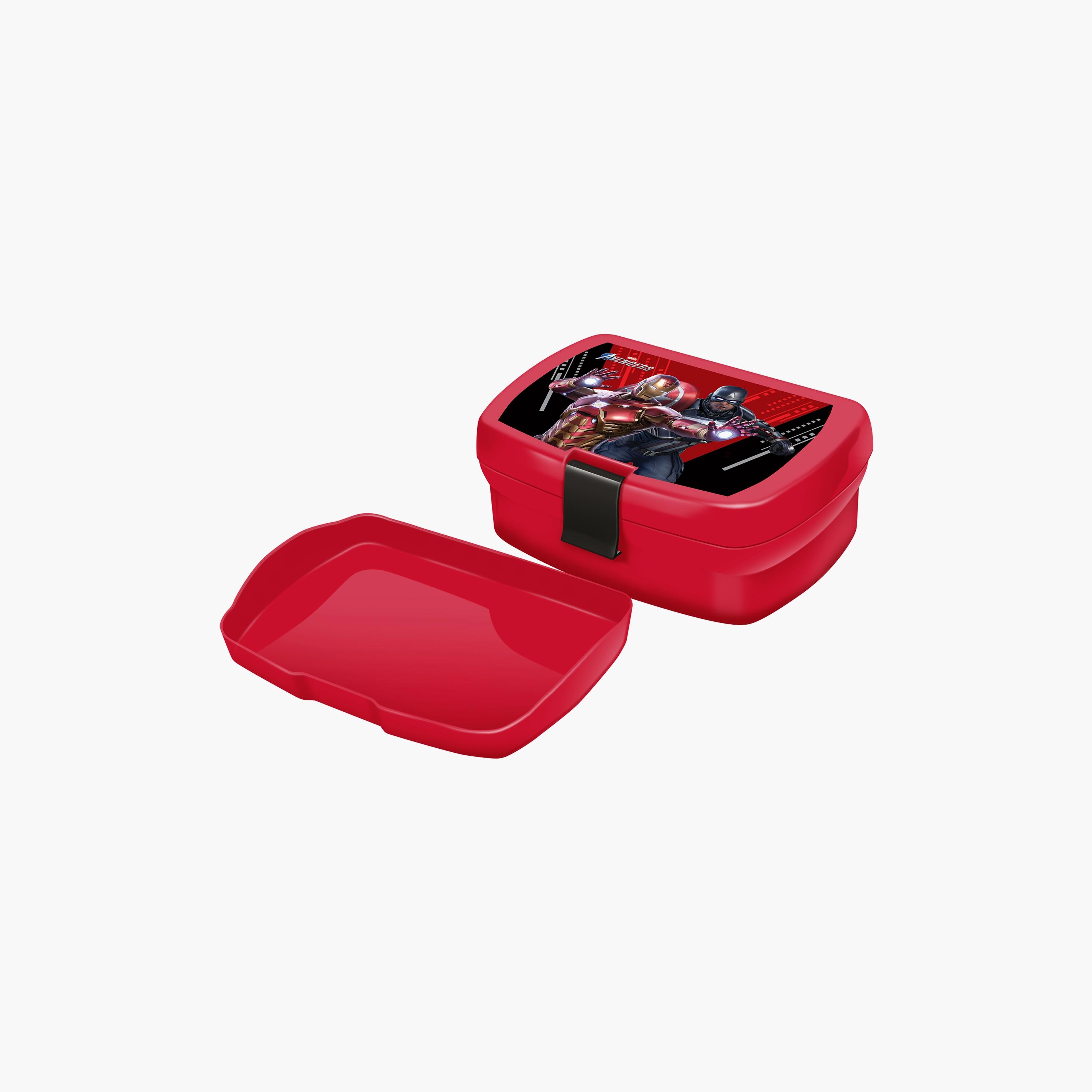 Avengers Gamer Verse Printed Lunchbox with Inner Tray - Red - 630 ml-school-lunchessentials-lunchboxes-image-1