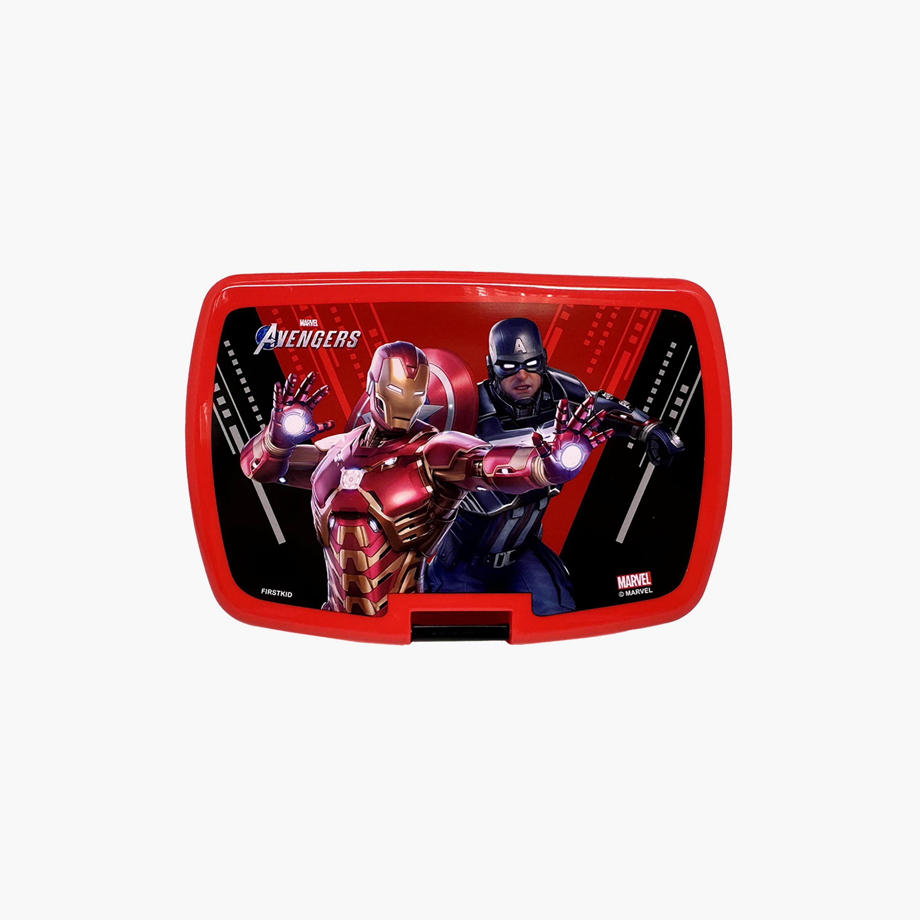 Avengers Gamer Verse Printed Lunchbox with Inner Tray - Red - 630 ml-school-lunchessentials-lunchboxes-image-2