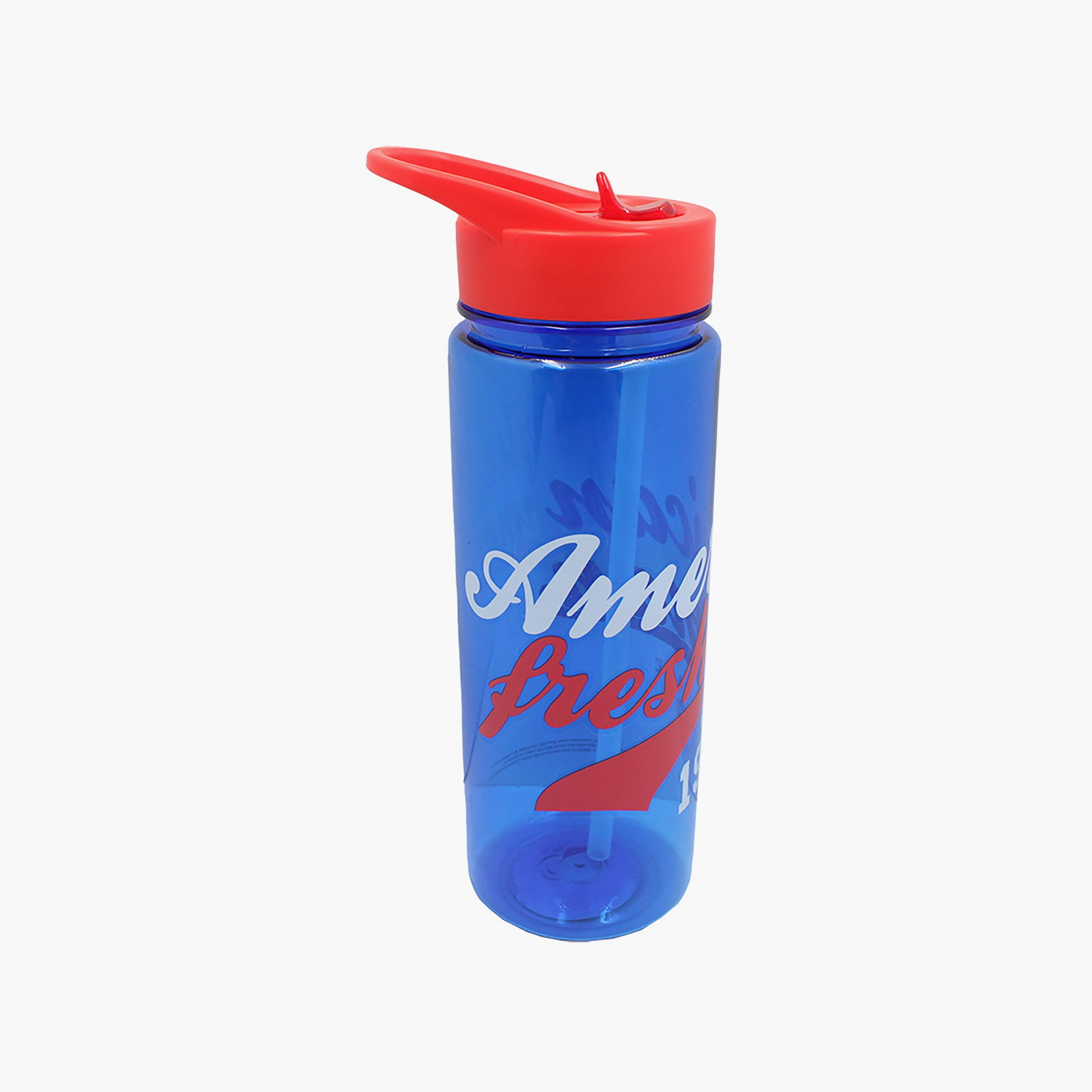 American Freshman Printed Spill-Proof & Durable Water Bottle with Handle - Blue - 650 ml-school-waterbottles-image-2