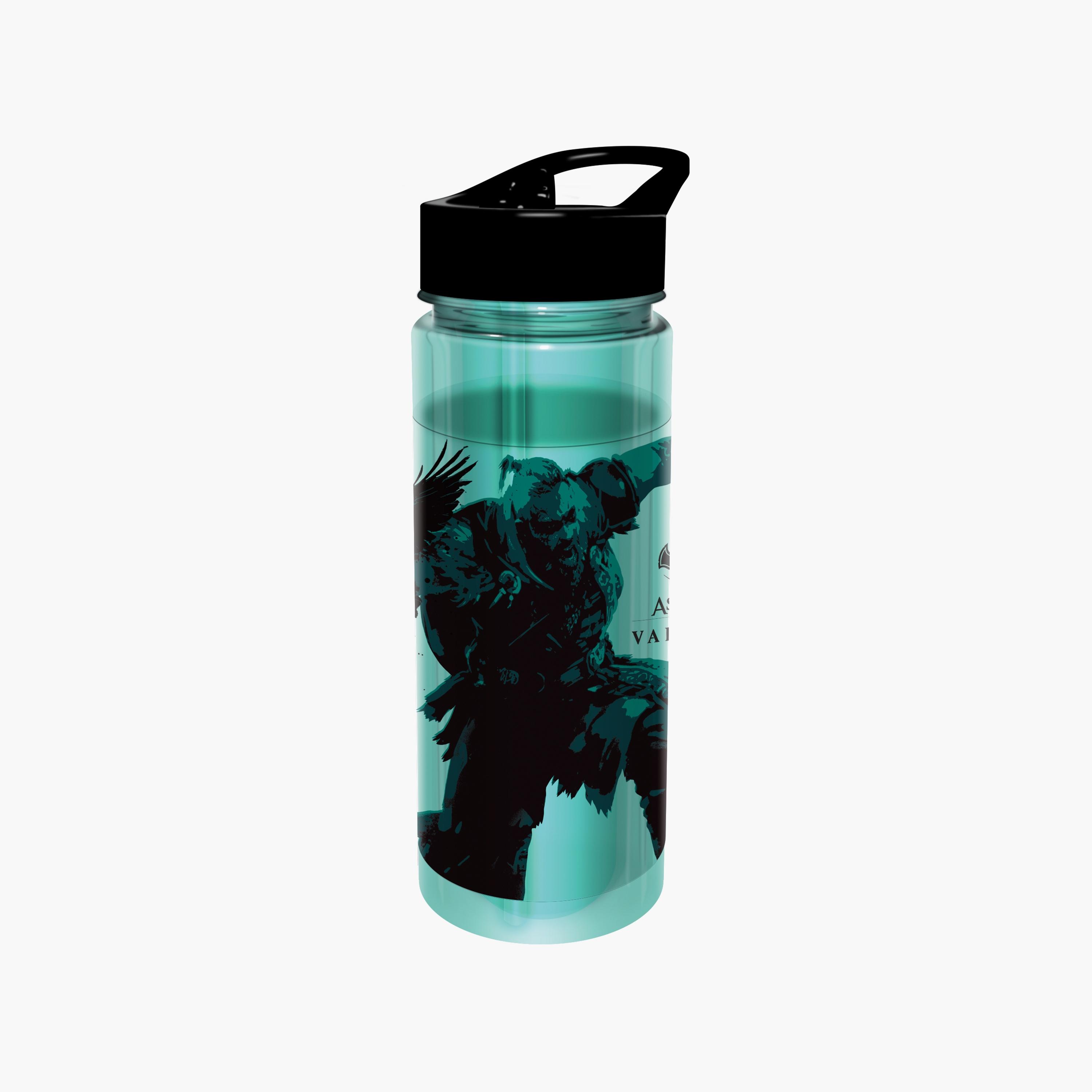زجاجة مياه متينة ومضادة للانسكاب مع مقبض بطبعة أسيسانز كريد - أزرق - 650 مل-school-waterbottles-image-2
