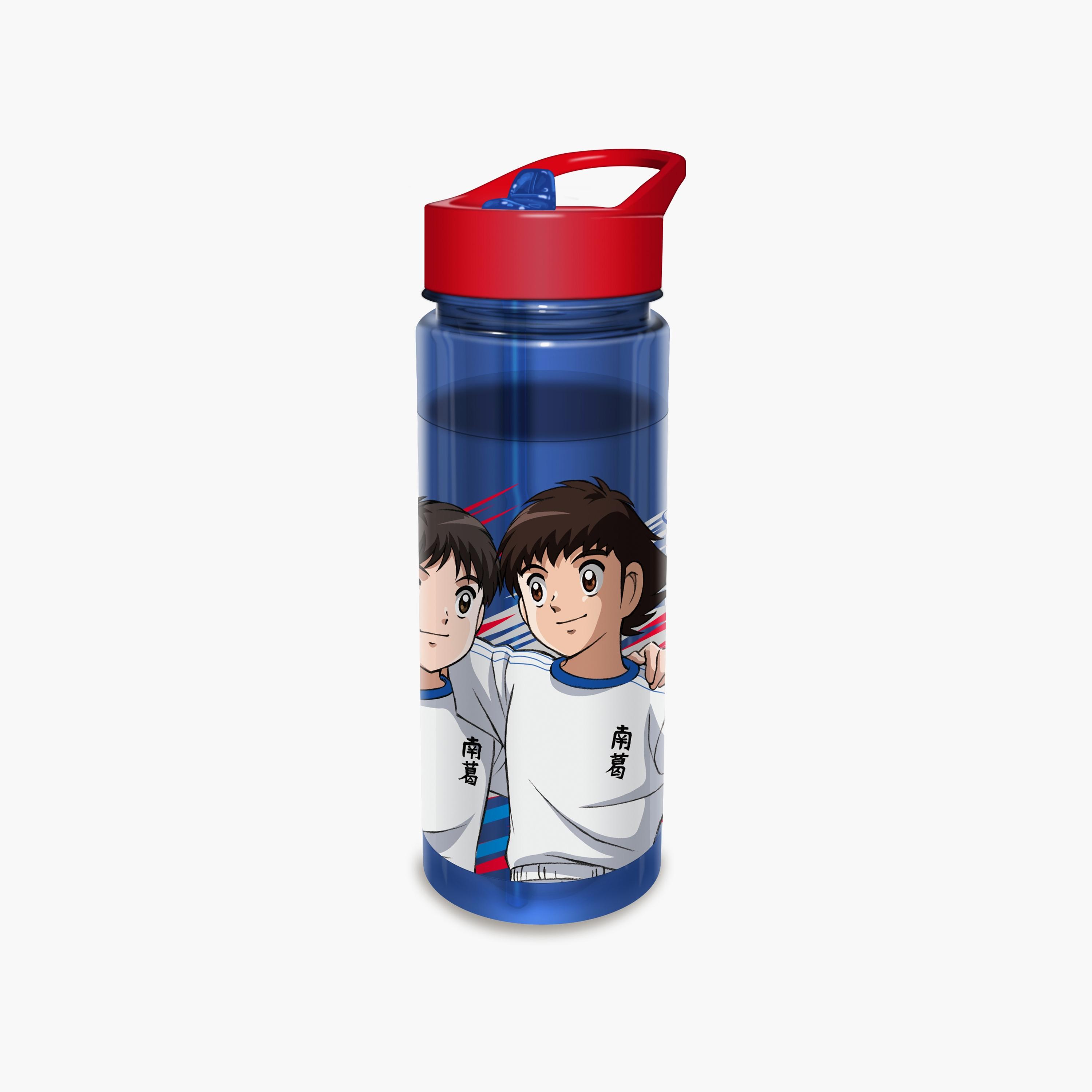 Captain Tsubasa Printed Spill-Proof & Durable Water Bottle with Handle - Blue - 650 ml-school-waterbottles-image-2
