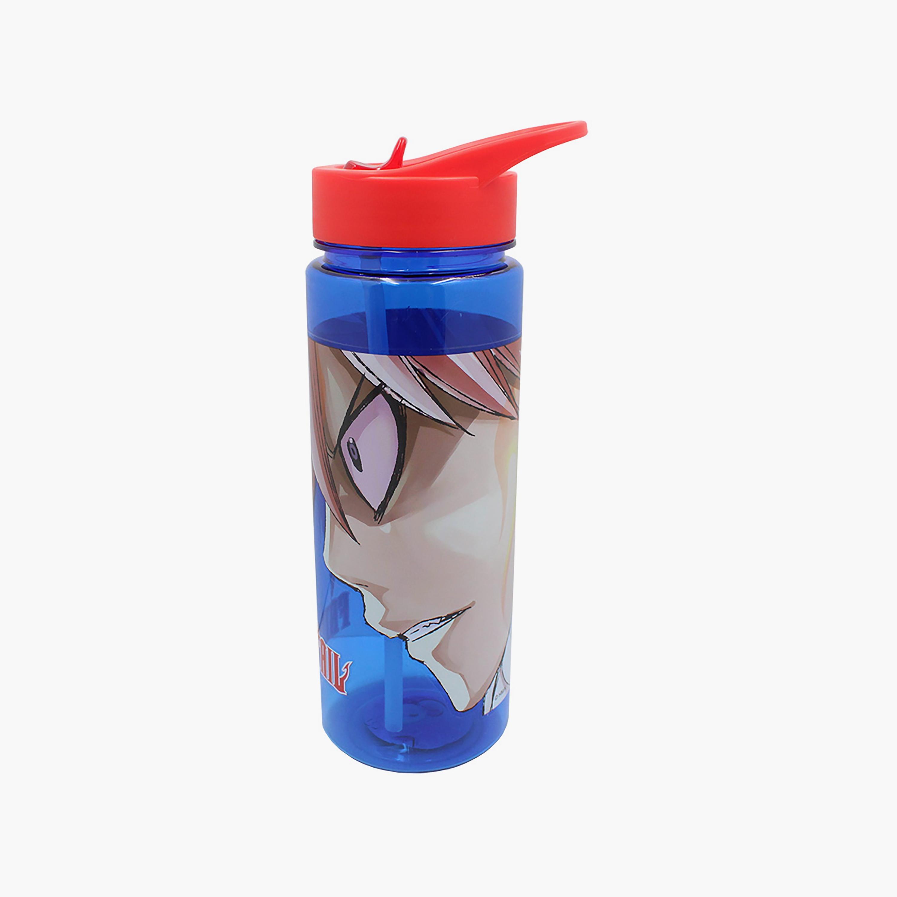 FAIRY TAIL Printed Spill-Proof & Durable Water Bottle with Handle - Blue - 650 ml-school-waterbottles-image-3
