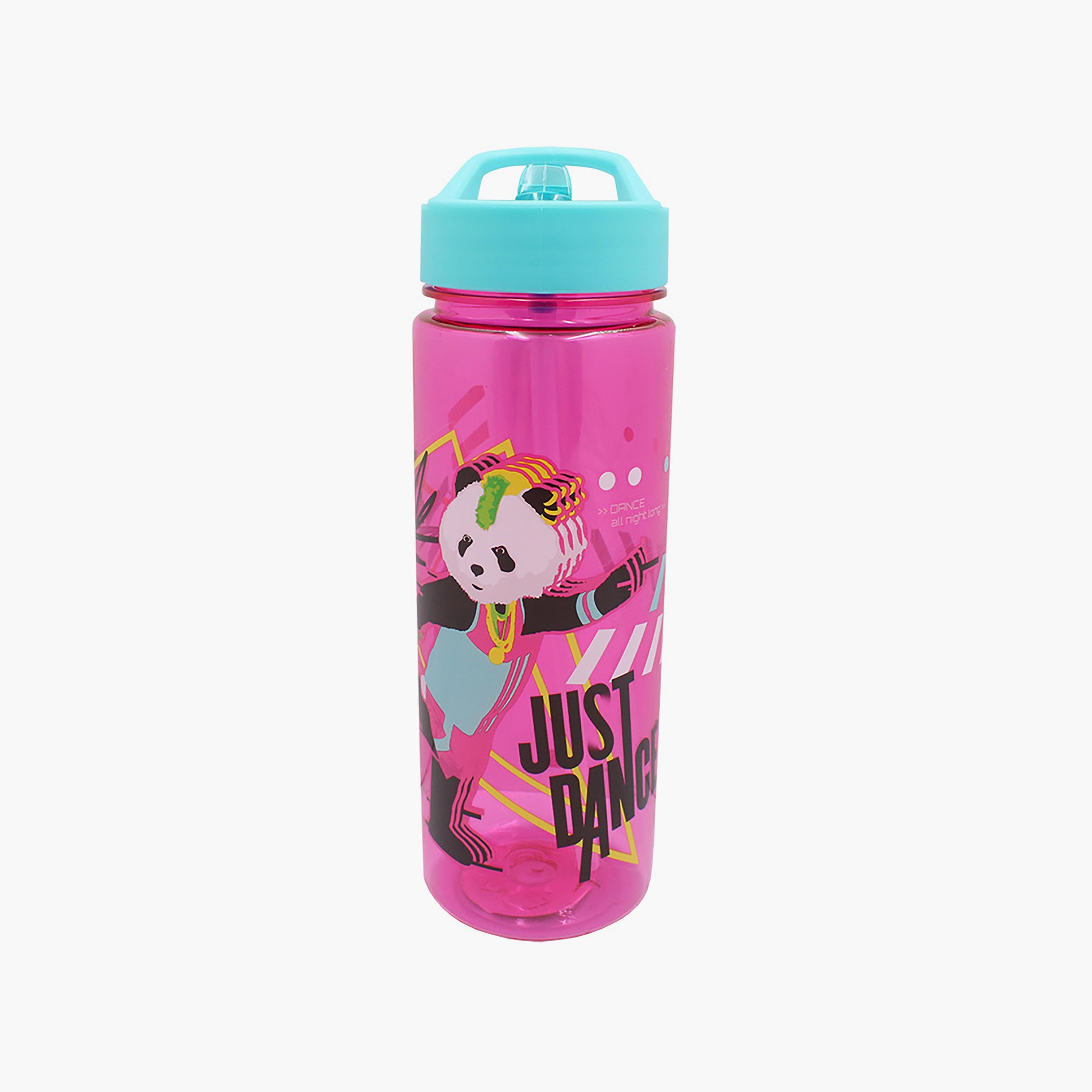 Just Dance Printed Spill-Proof & Durable Water Bottle with Handle - Pink - 650 ml-school-waterbottles-image-1