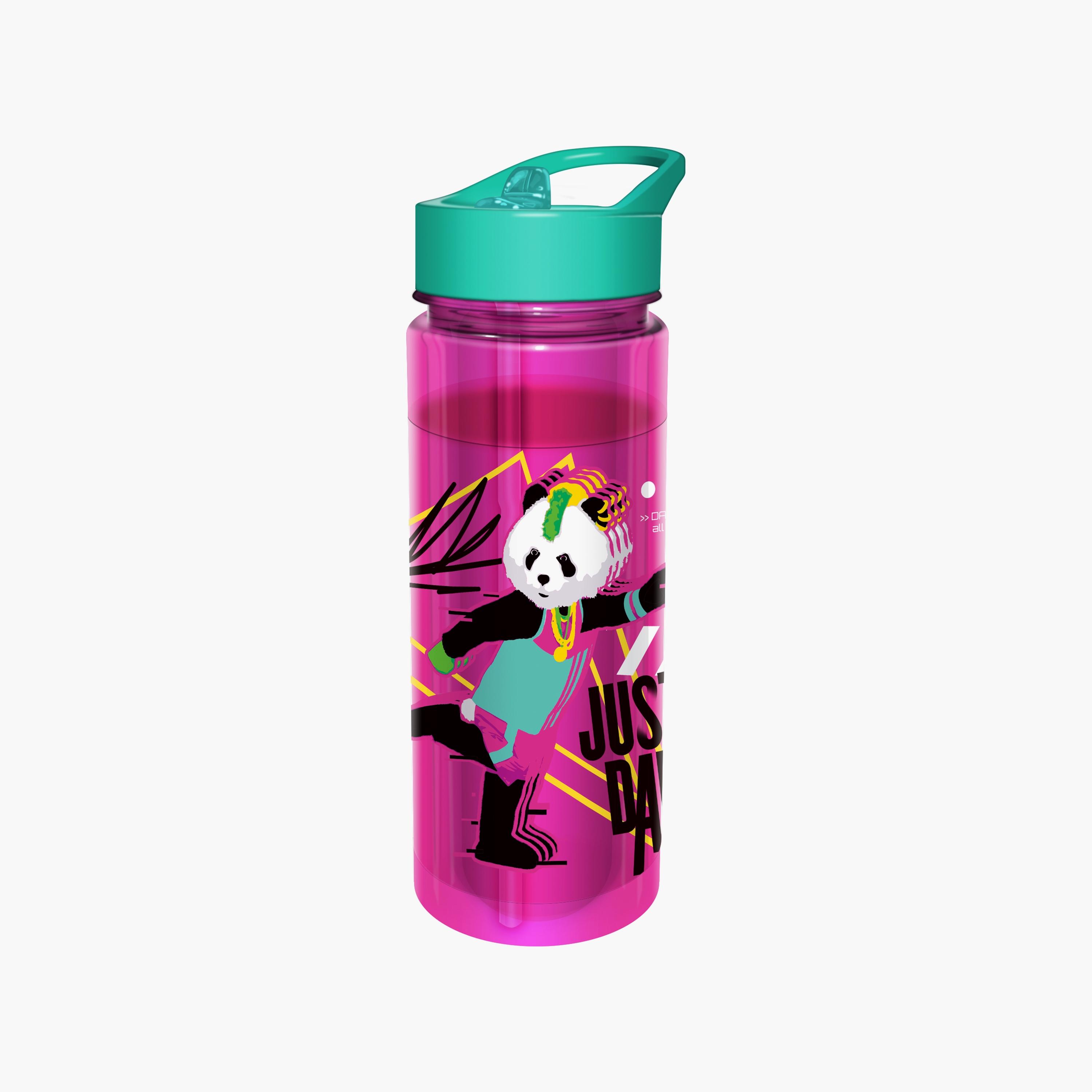 Just Dance Printed Spill-Proof & Durable Water Bottle with Handle - Pink - 650 ml-school-waterbottles-image-2