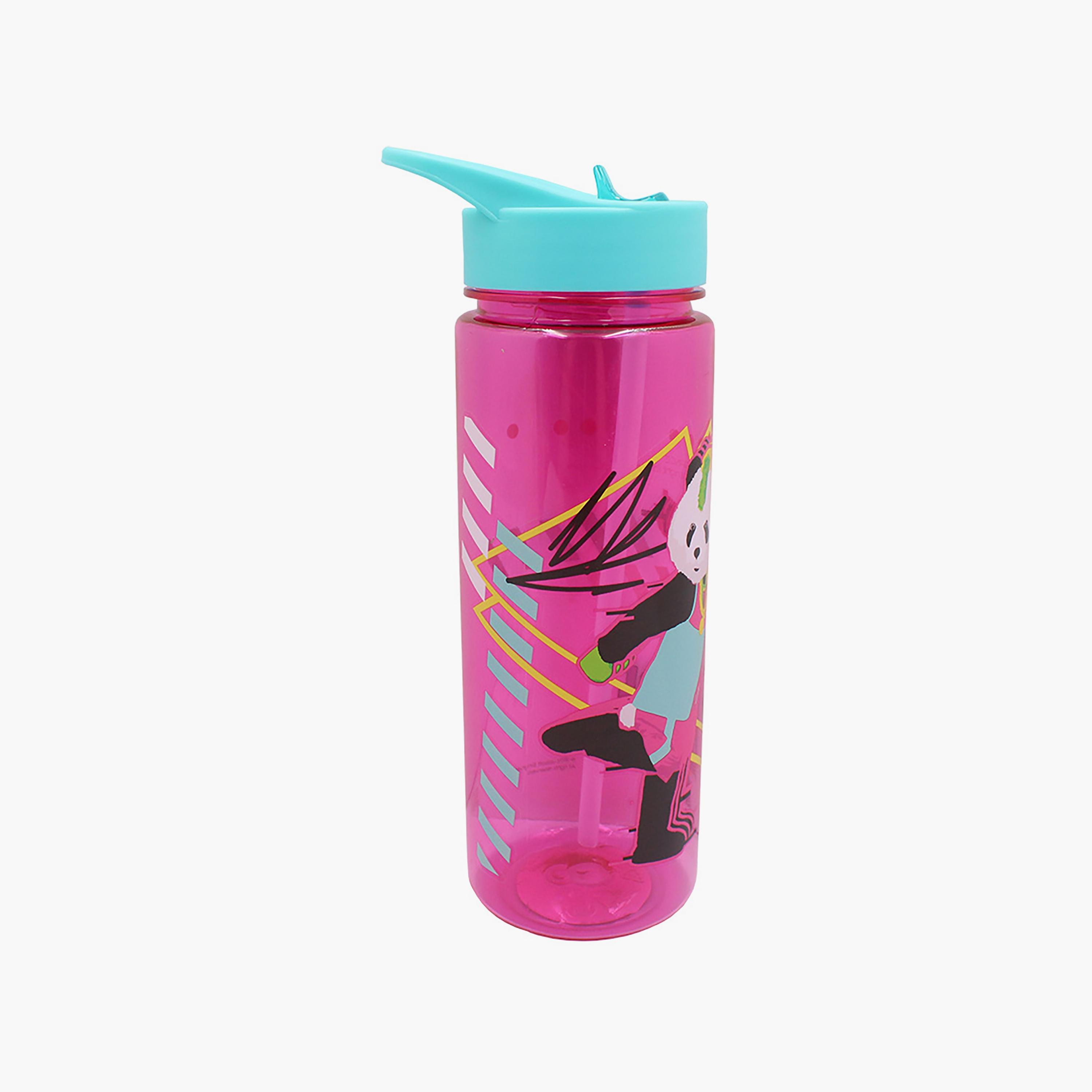 Just Dance Printed Spill-Proof & Durable Water Bottle with Handle - Pink - 650 ml-school-waterbottles-image-3