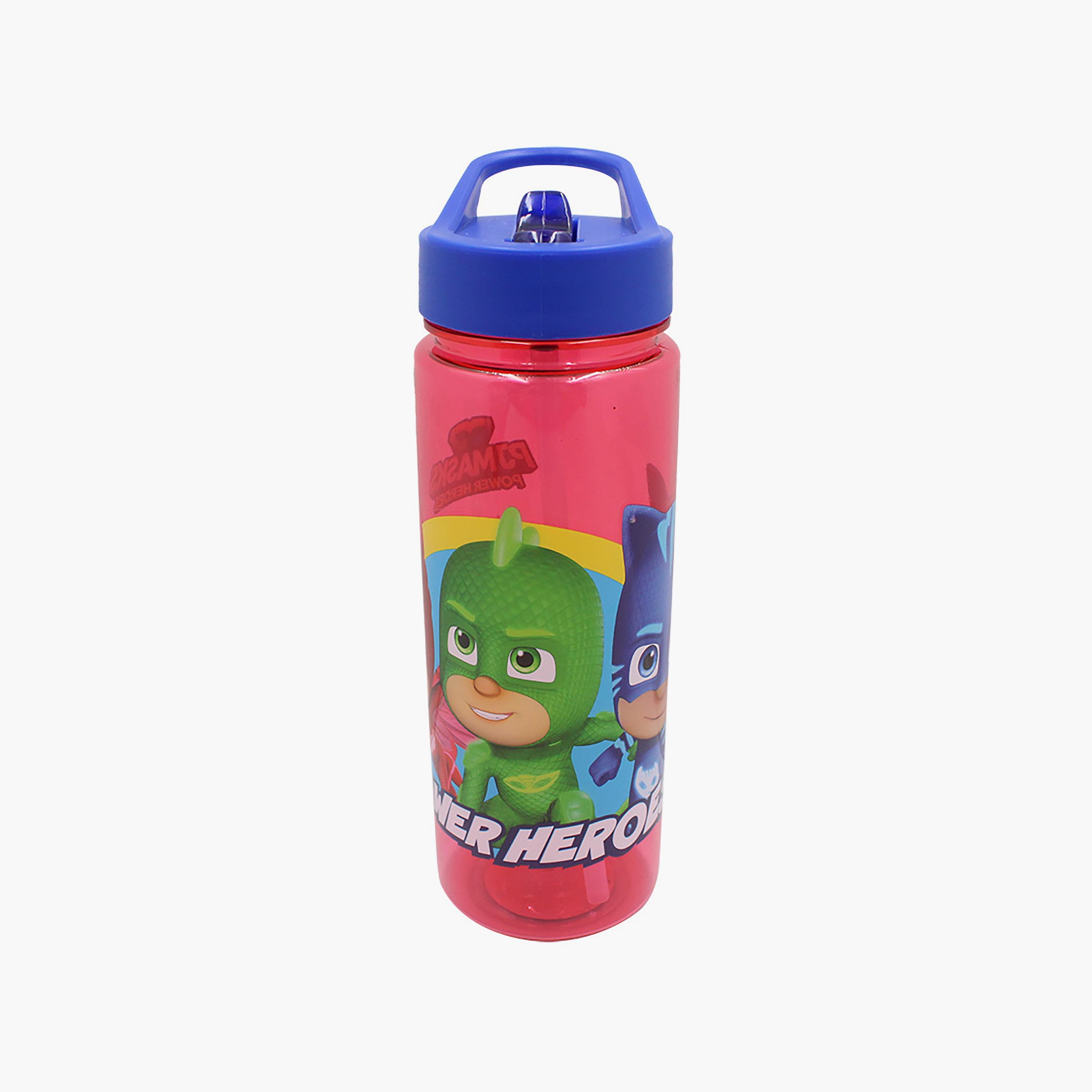 PJ Masks Printed Spill-Proof & Durable Water Bottle with Handle - Red - 650 ml-school-waterbottles-image-1