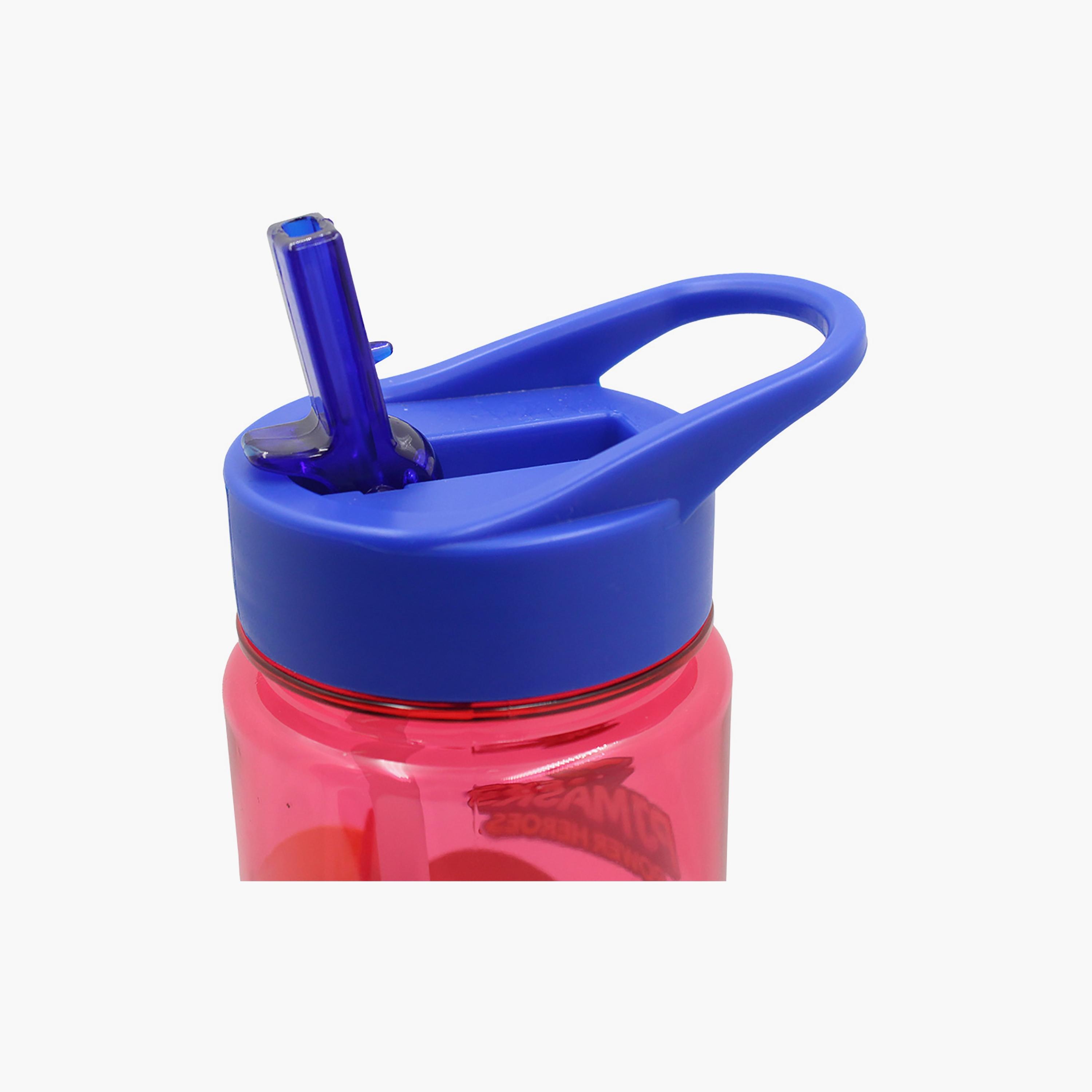 زجاجة مياه متينة ومضادة للانسكاب مع مقبض بطبعة بي جي ماسكس - أحمر - 650 مل-school-waterbottles-image-4