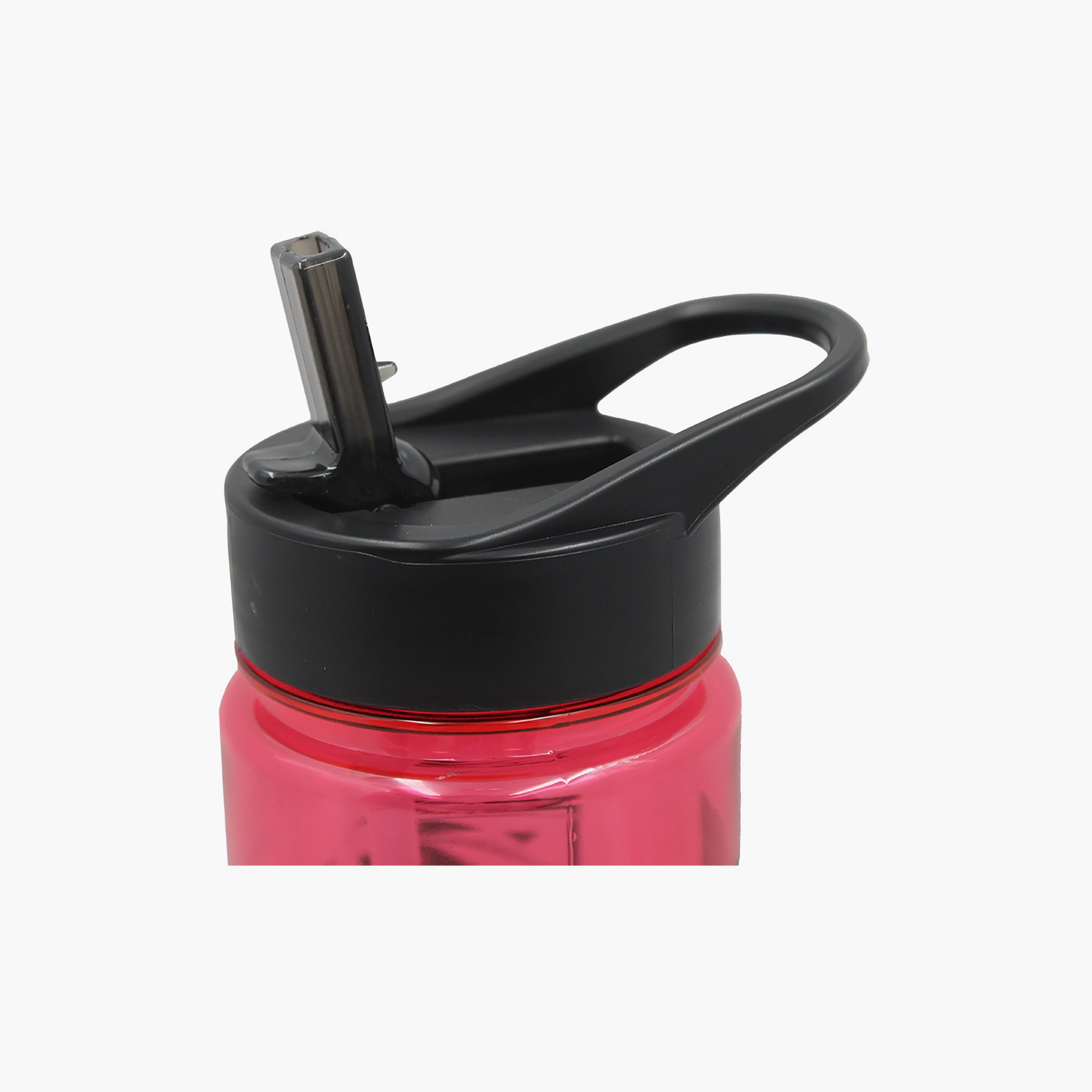 Siege Printed Spill-Proof & Durable Water Bottle with Handle - Red - 650 ml-school-waterbottles-image-4