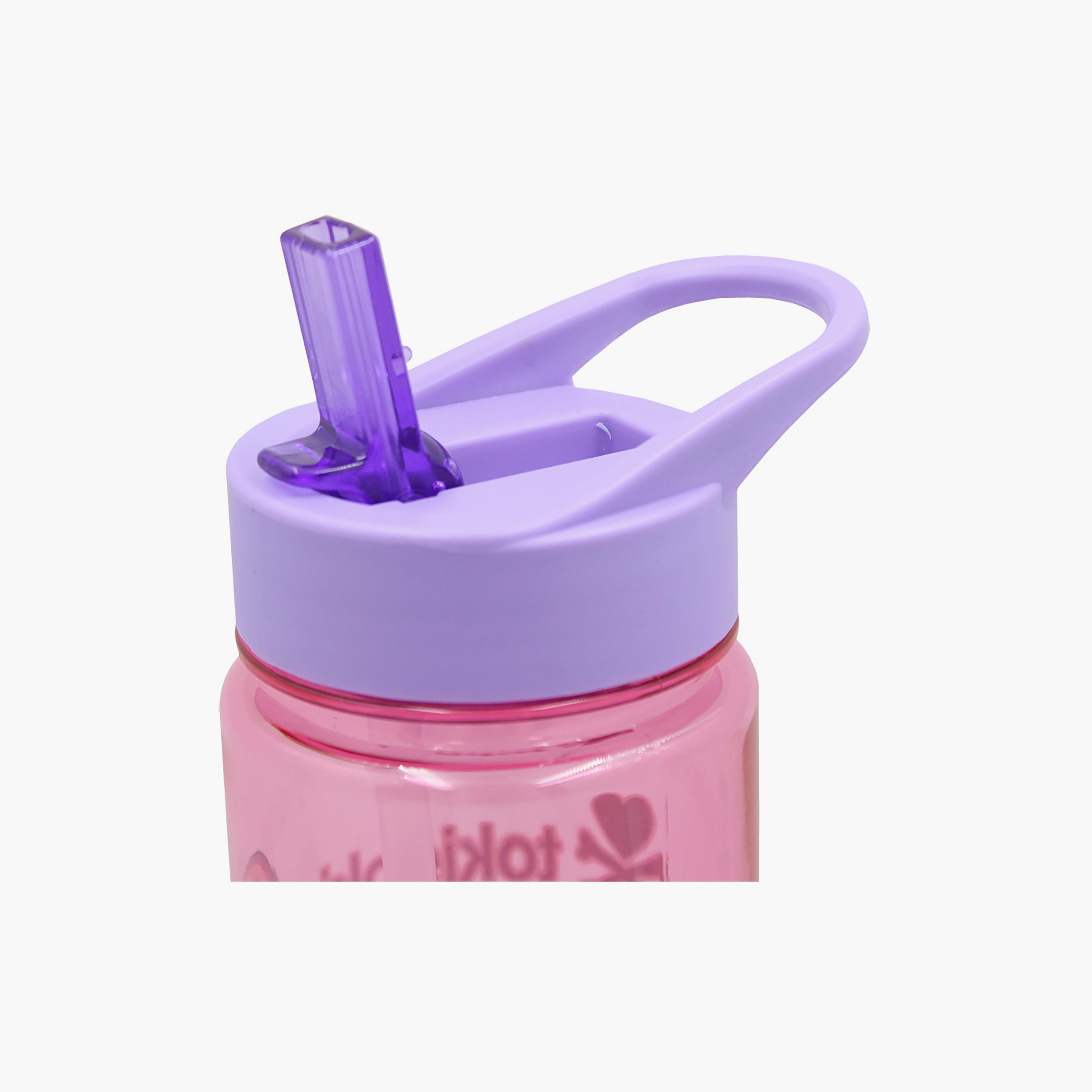 Tokidoki Printed Spill-Proof & Durable Water Bottle with Handle - Pink - 650 ml-school-waterbottles-image-4