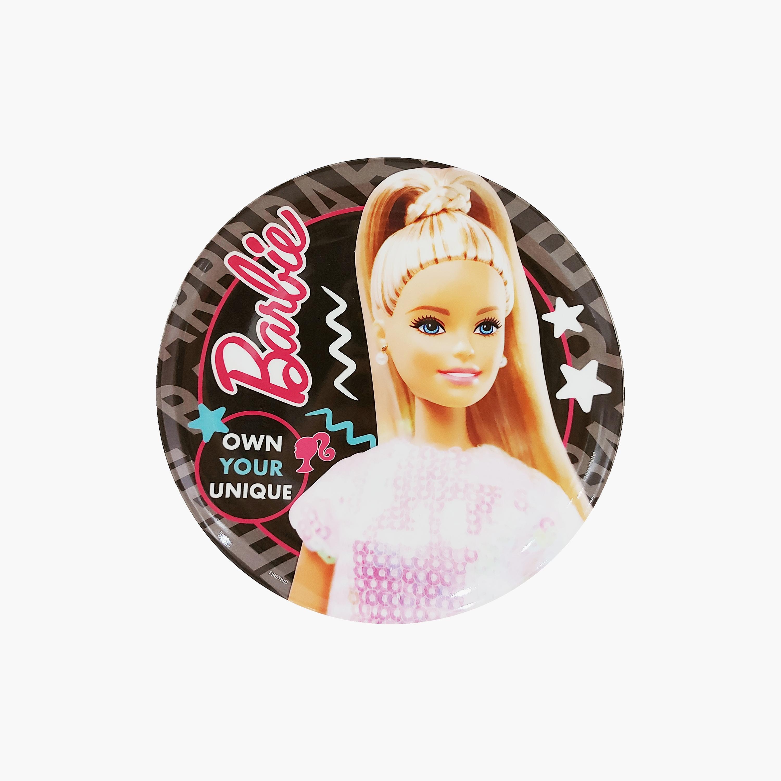 Barbie Printed Melamine Dinnerware Plate - 20 cm-baby-feeding-mealtimeessentials-image-2