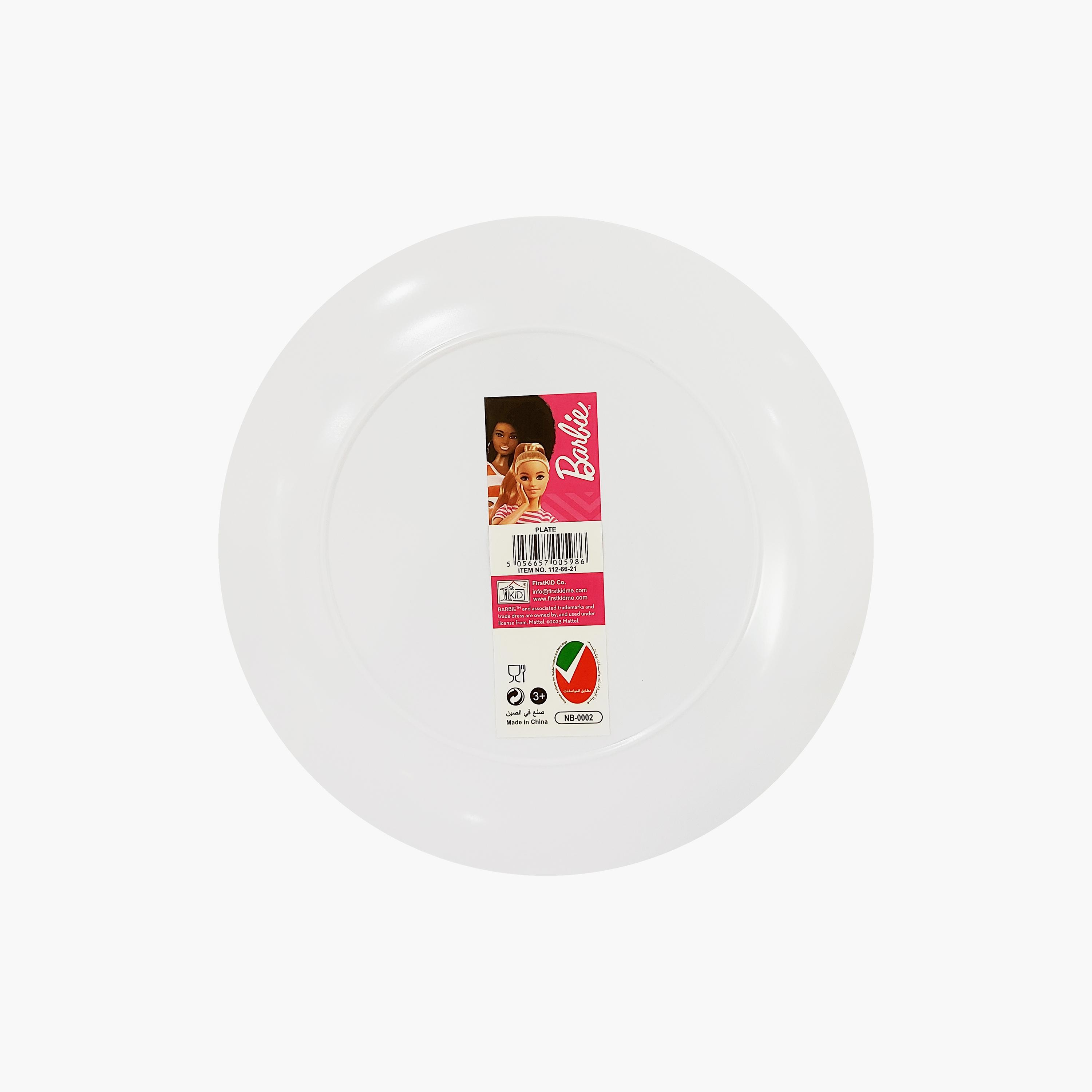Barbie Printed Melamine Dinnerware Plate - 20 cm-baby-feeding-mealtimeessentials-image-3