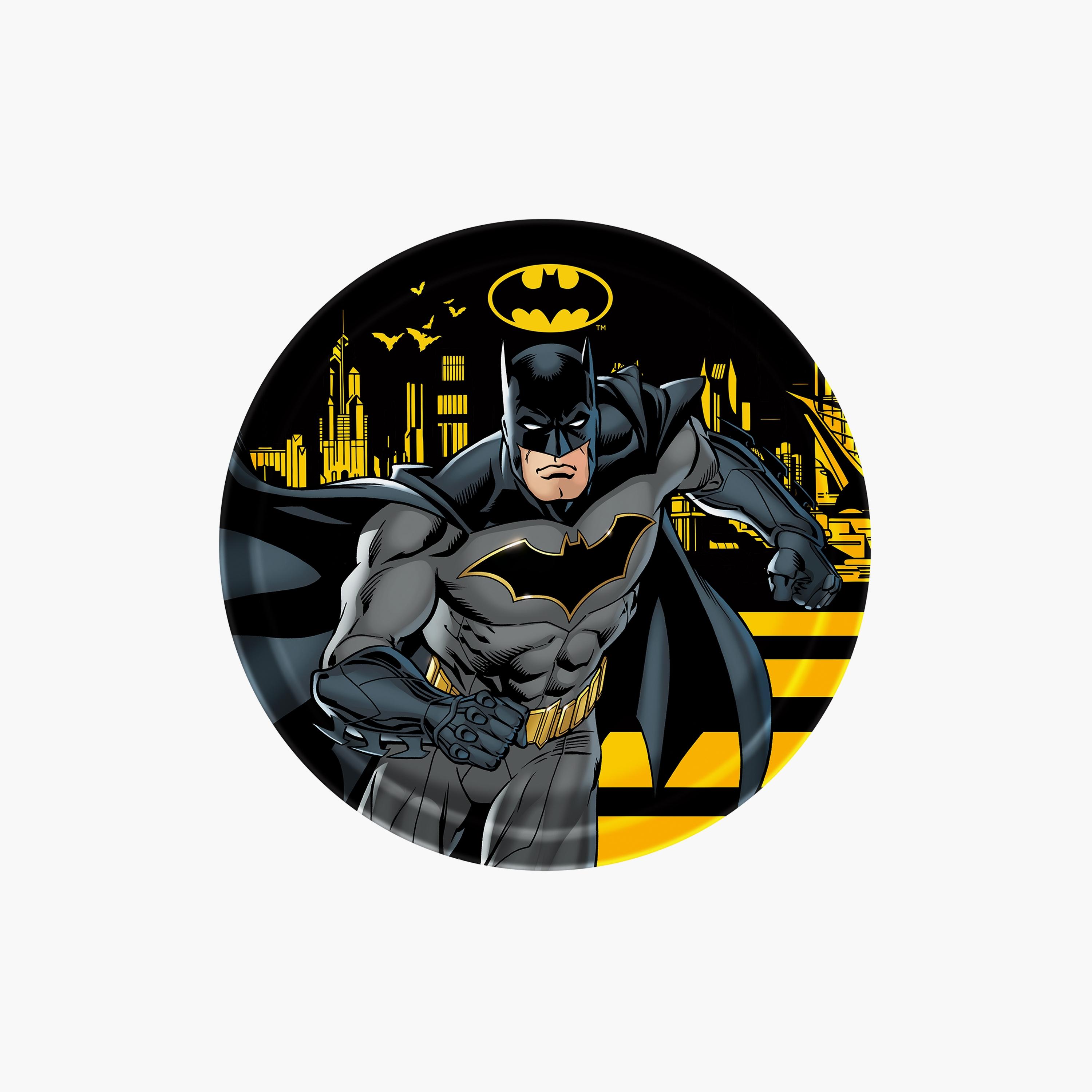 Batman Printed Melamine Dinnerware Plate - 20 cm-baby-feeding-mealtimeessentials-image-1