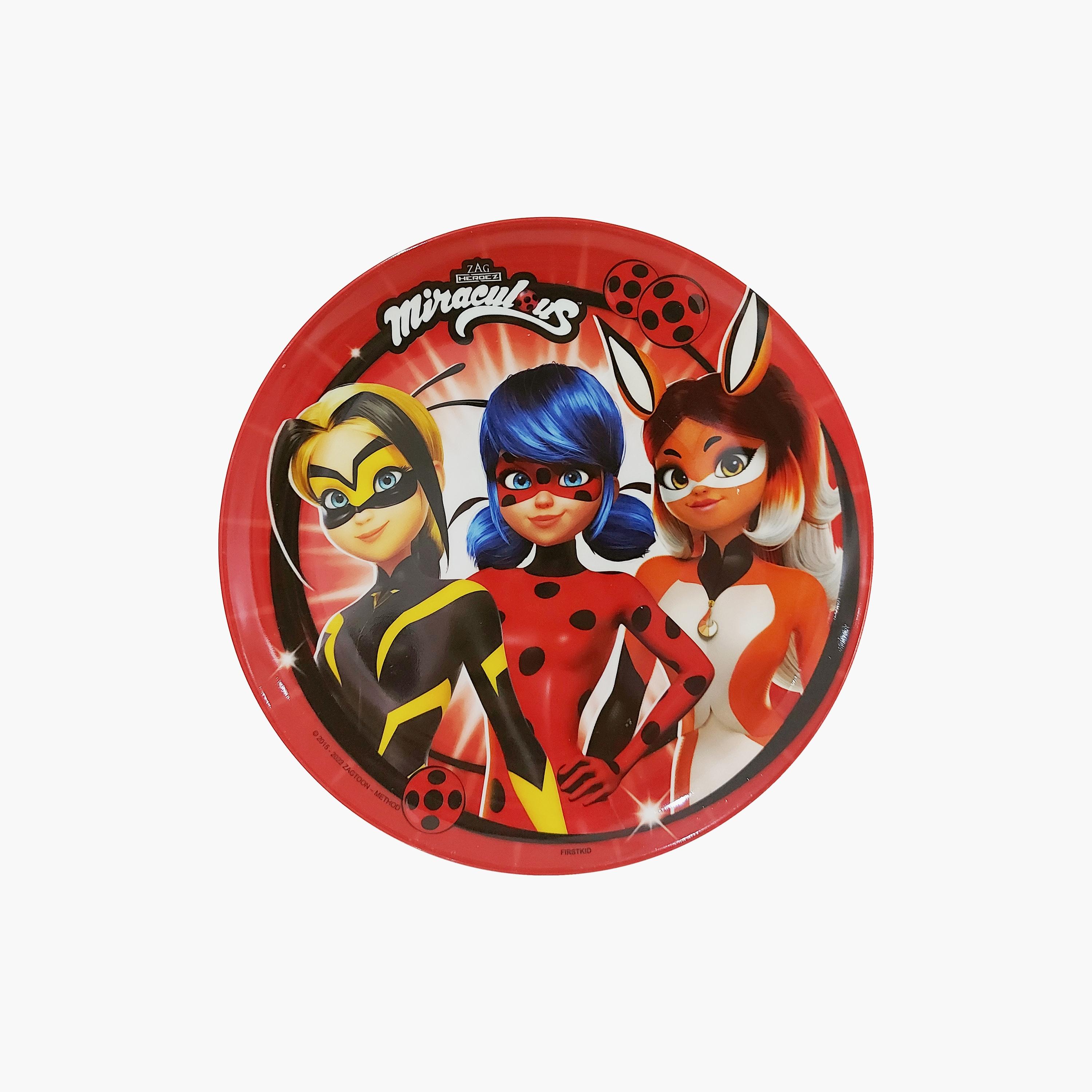 Miraculous Printed Melamine Dinnerware Plate - 20 cm-baby-feeding-mealtimeessentials-image-2
