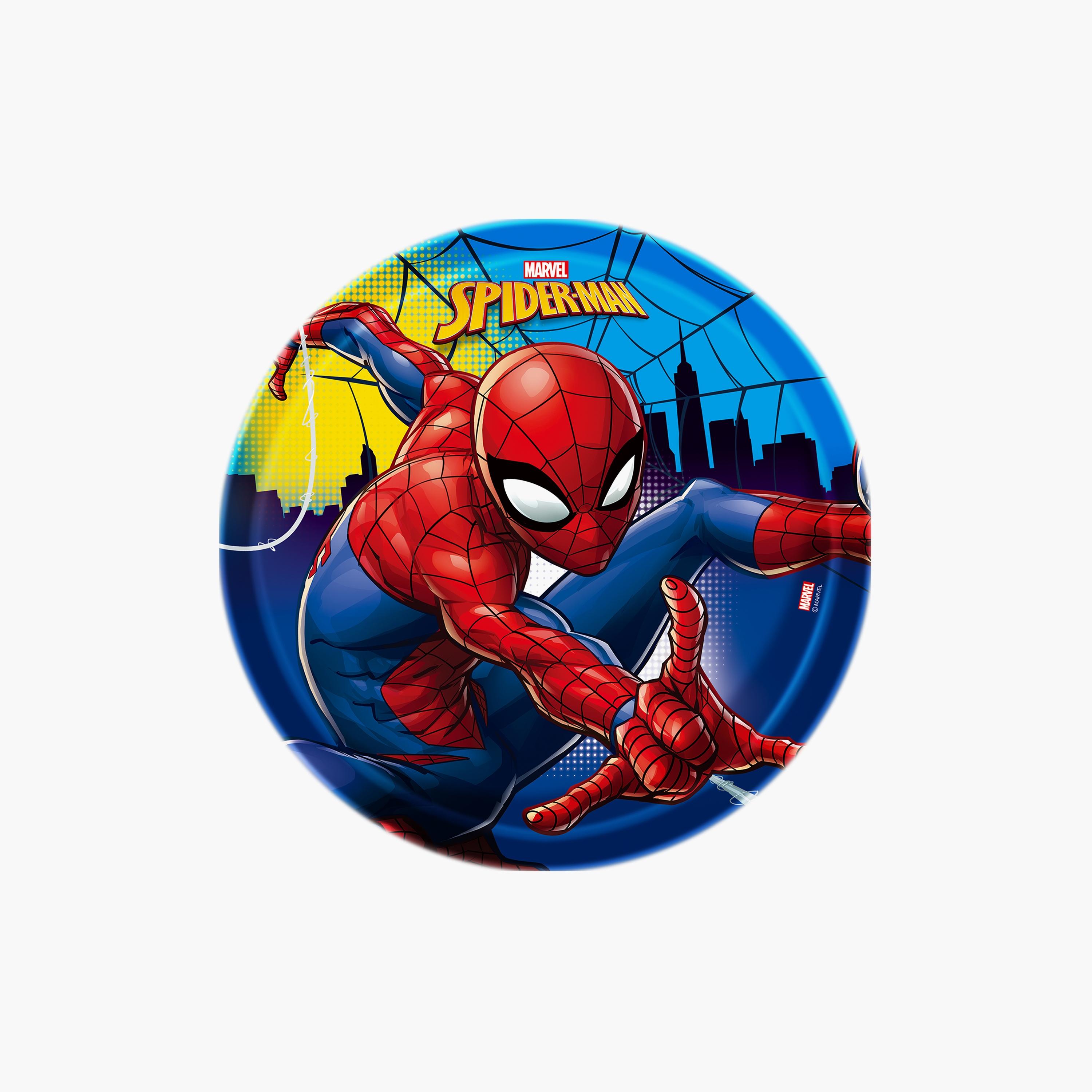 Spiderman Printed Melamine Dinnerware Plate - 20 cm-baby-feeding-mealtimeessentials-image-1