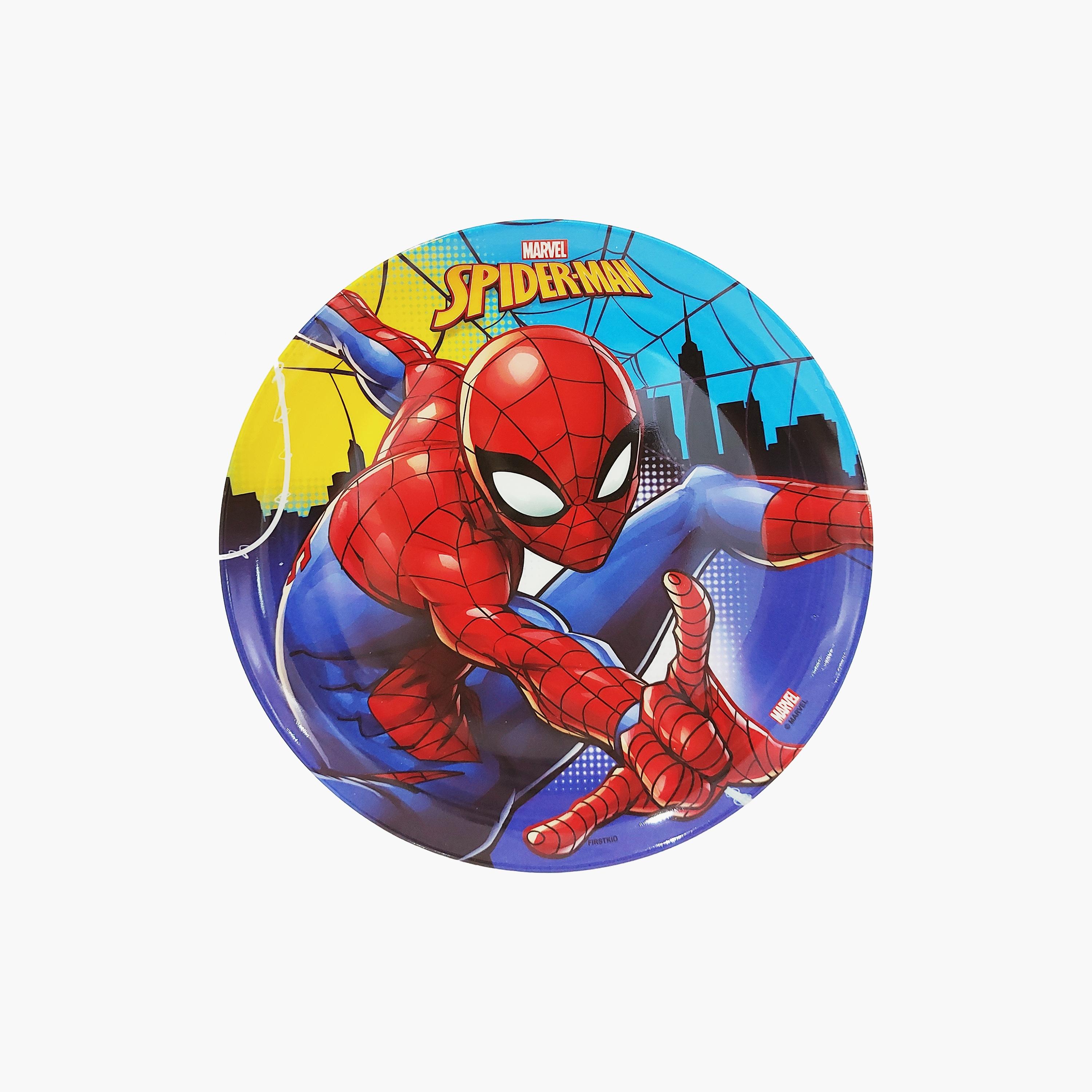 Spiderman Printed Melamine Dinnerware Plate - 20 cm-baby-feeding-mealtimeessentials-image-2