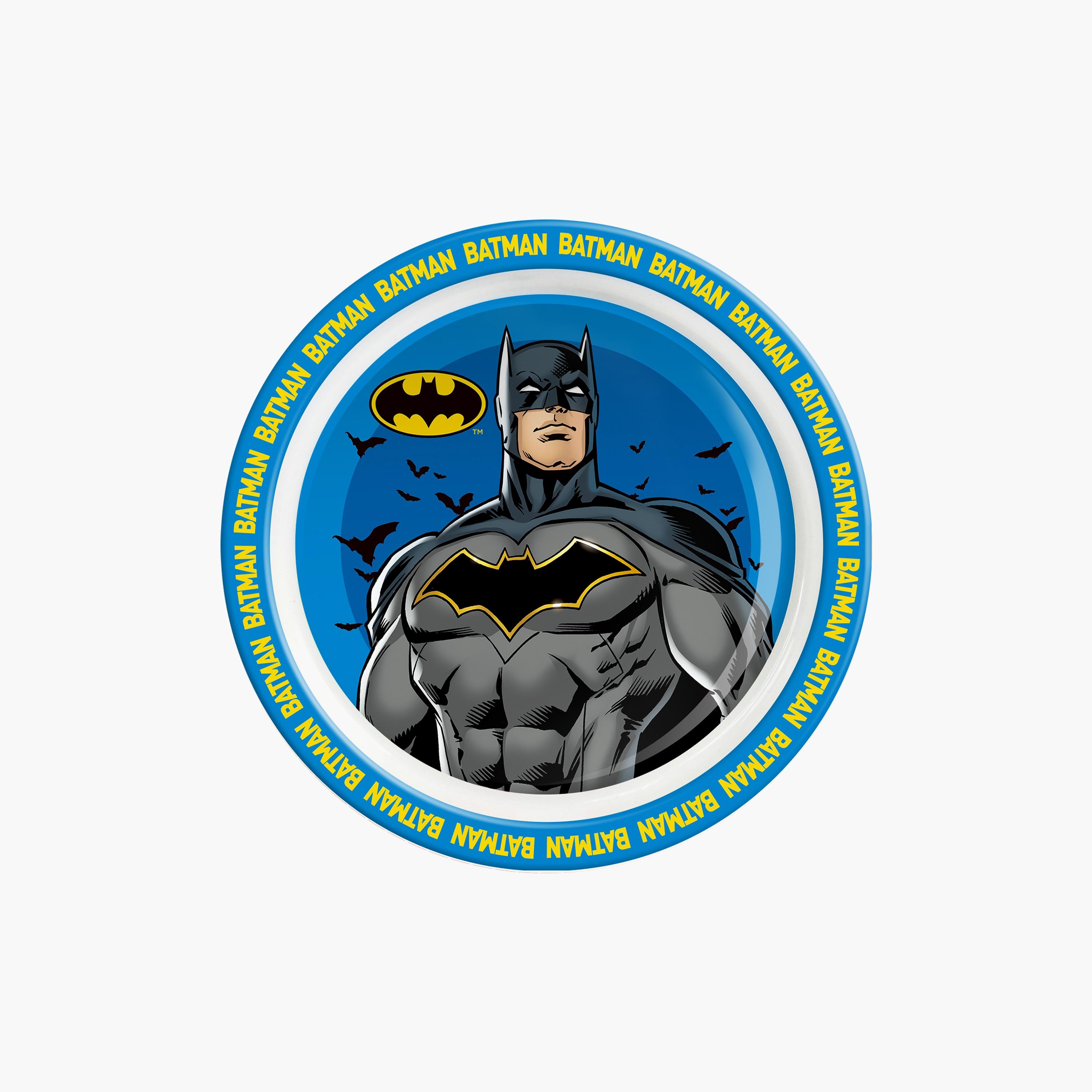 Batman Printed Mealtime Dinnerware Mico Plate - 20.5 cm-baby-feeding-mealtimeessentials-image-1