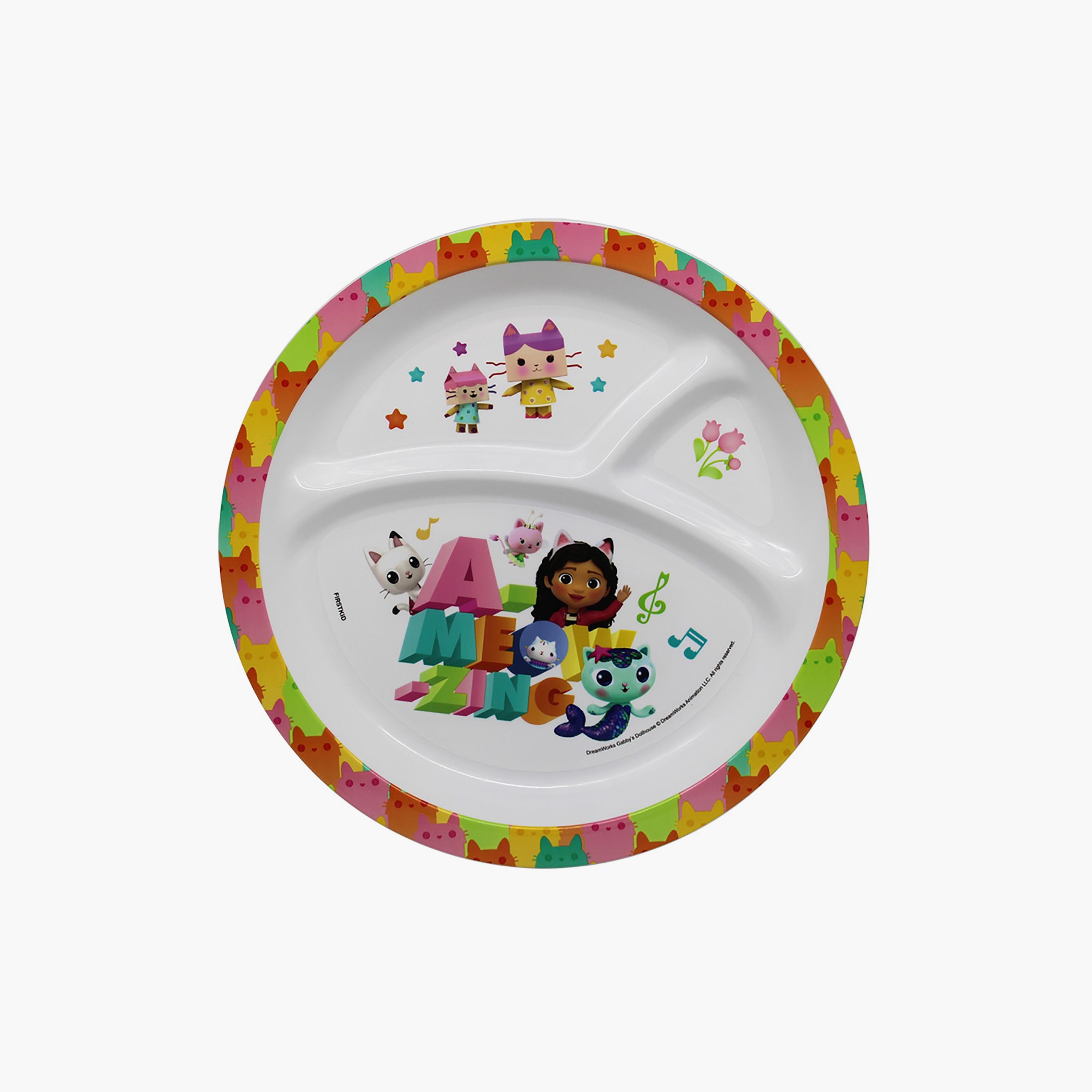 Gabby’s Dollhouse Printed Mealtime Dinnerware Mico Divided Plate - 21.5 cm-baby-feeding-mealtimeessentials-image-1