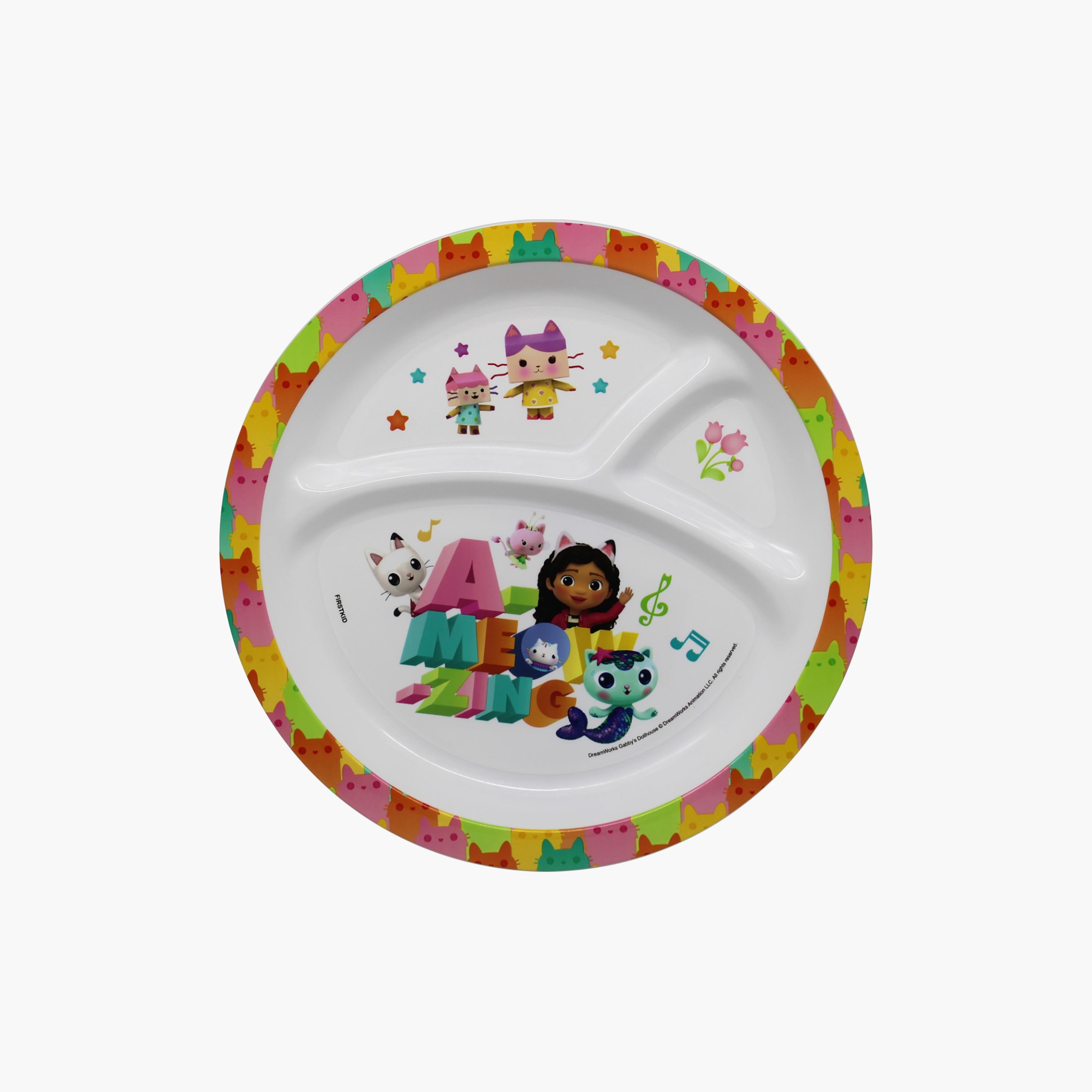 Gabby’s Dollhouse Printed Mealtime Dinnerware Mico Divided Plate - 21.5 cm-baby-feeding-mealtimeessentials-image-2