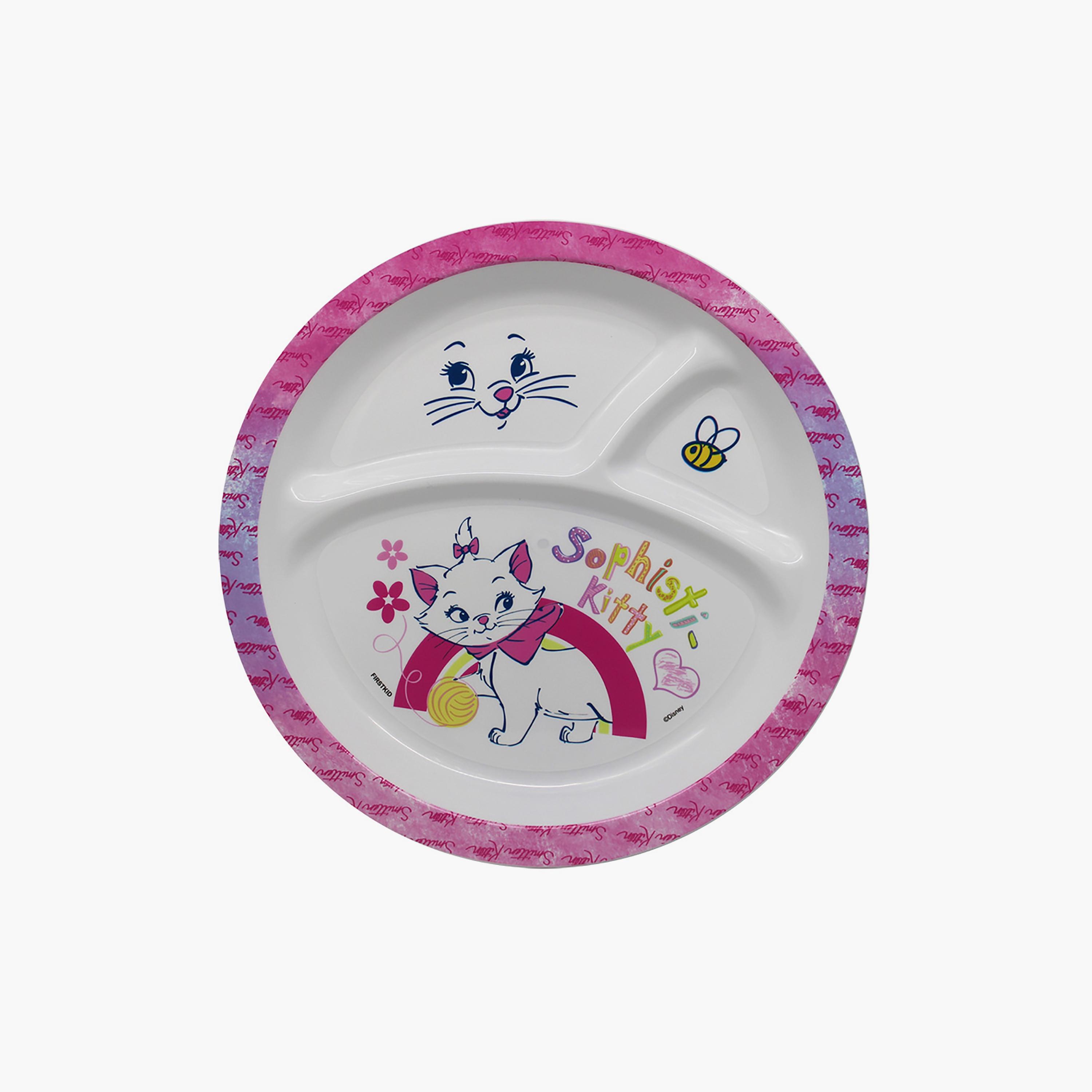 Marie Printed Mealtime Dinnerware Mico Divided Plate - 21.5 cm-baby-feeding-mealtimeessentials-image-1