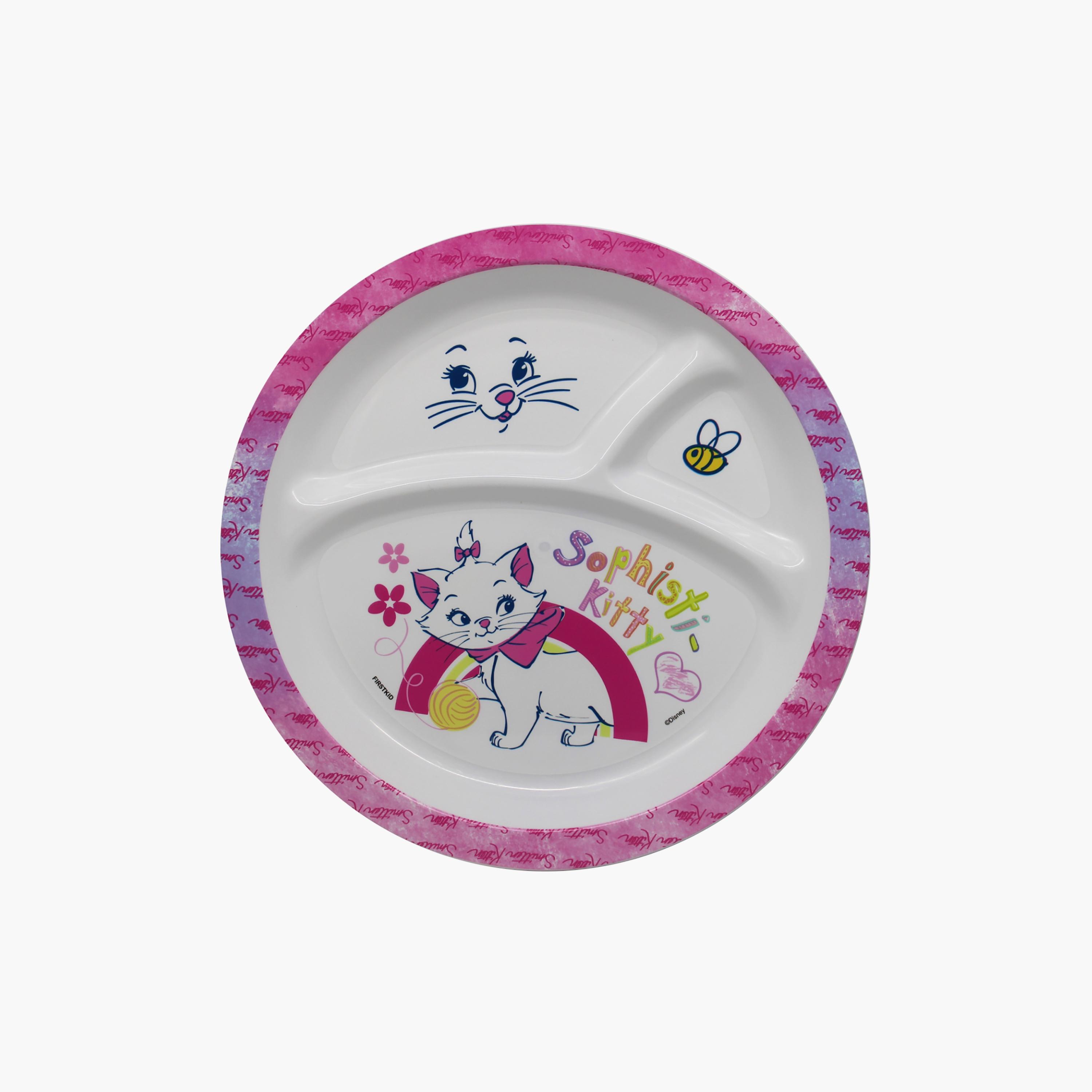 Marie Printed Mealtime Dinnerware Mico Divided Plate - 21.5 cm-baby-feeding-mealtimeessentials-image-2