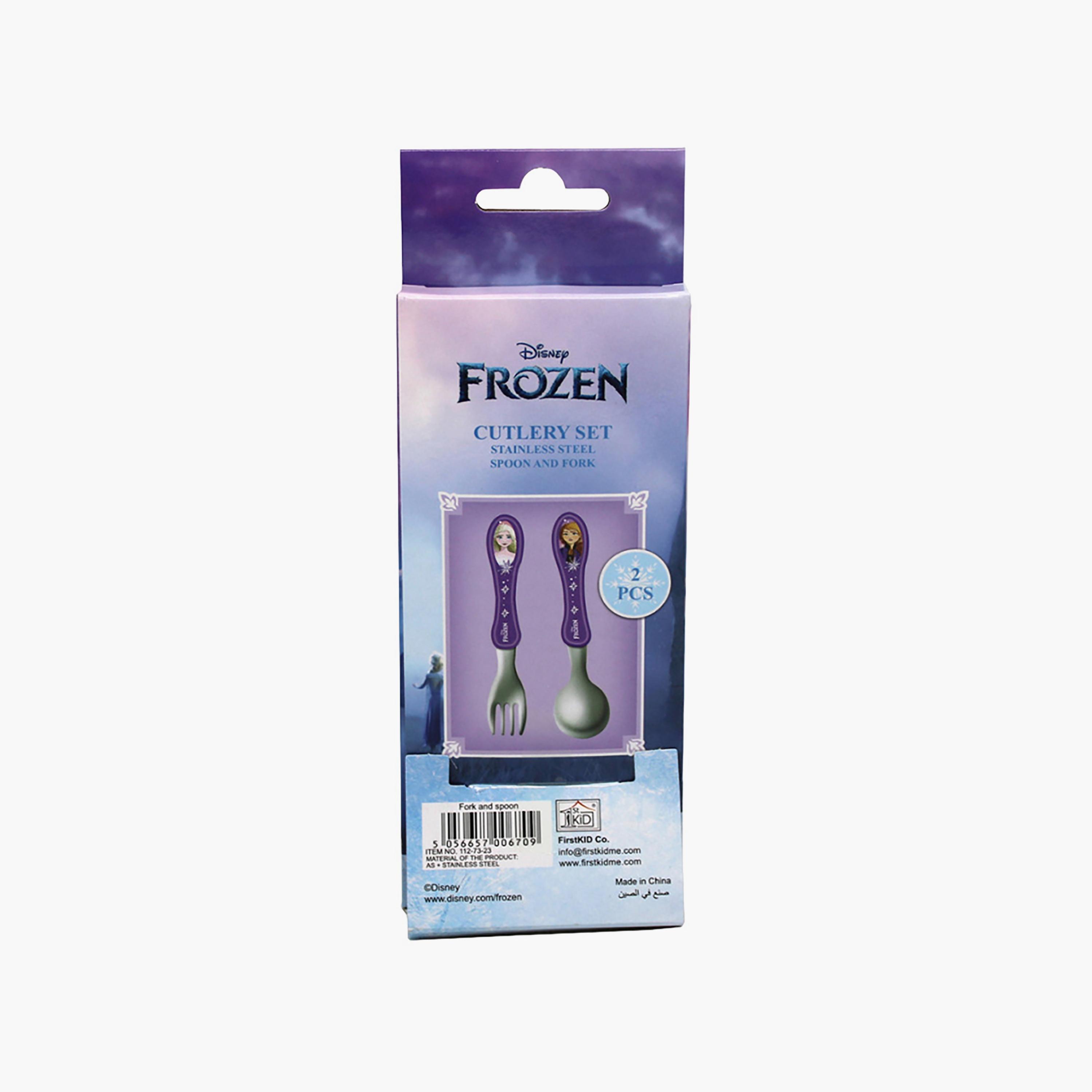 Disney 2-Piece Frozen Printed Stainless Steel Mealtime Magic Spoon & Fork Cutlery Set-baby-feeding-mealtimeessentials-image-4