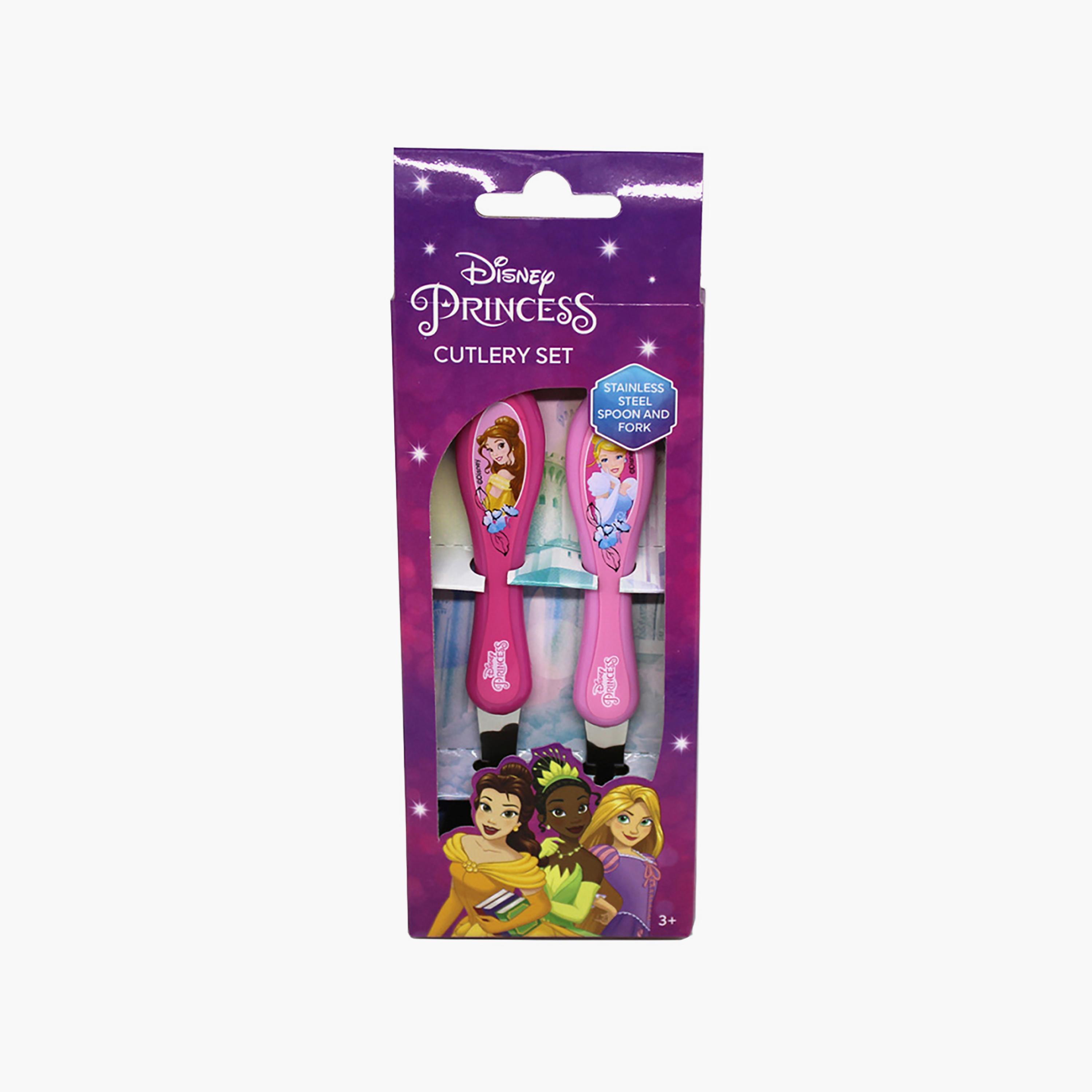 Disney 2-Piece Princess Printed Stainless Steel Mealtime Magic Spoon & Fork Cutlery Set-baby-feeding-mealtimeessentials-image-3